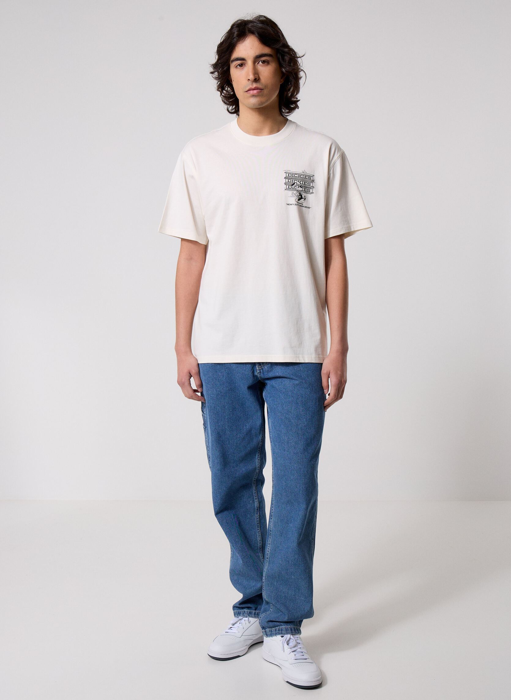 Tee-shirts manches courtes Lynndyl Ss Tee homme blanc Dickies Tee-shirts manches courtes Lynndyl Ss Tee homme blanc EGRET