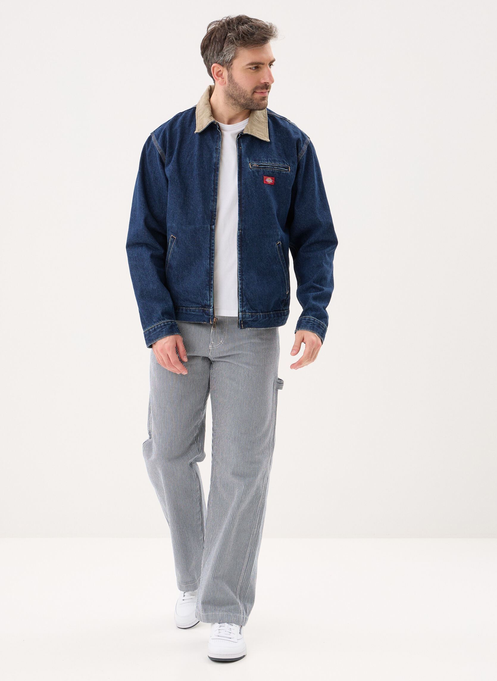 Pantalons chino Hickory Loose Straight Carpenter Pant homme bleu Dickies Pantalons chino Hickory Loose Straight Carpenter Pant homme bleu RETRO INDIGO