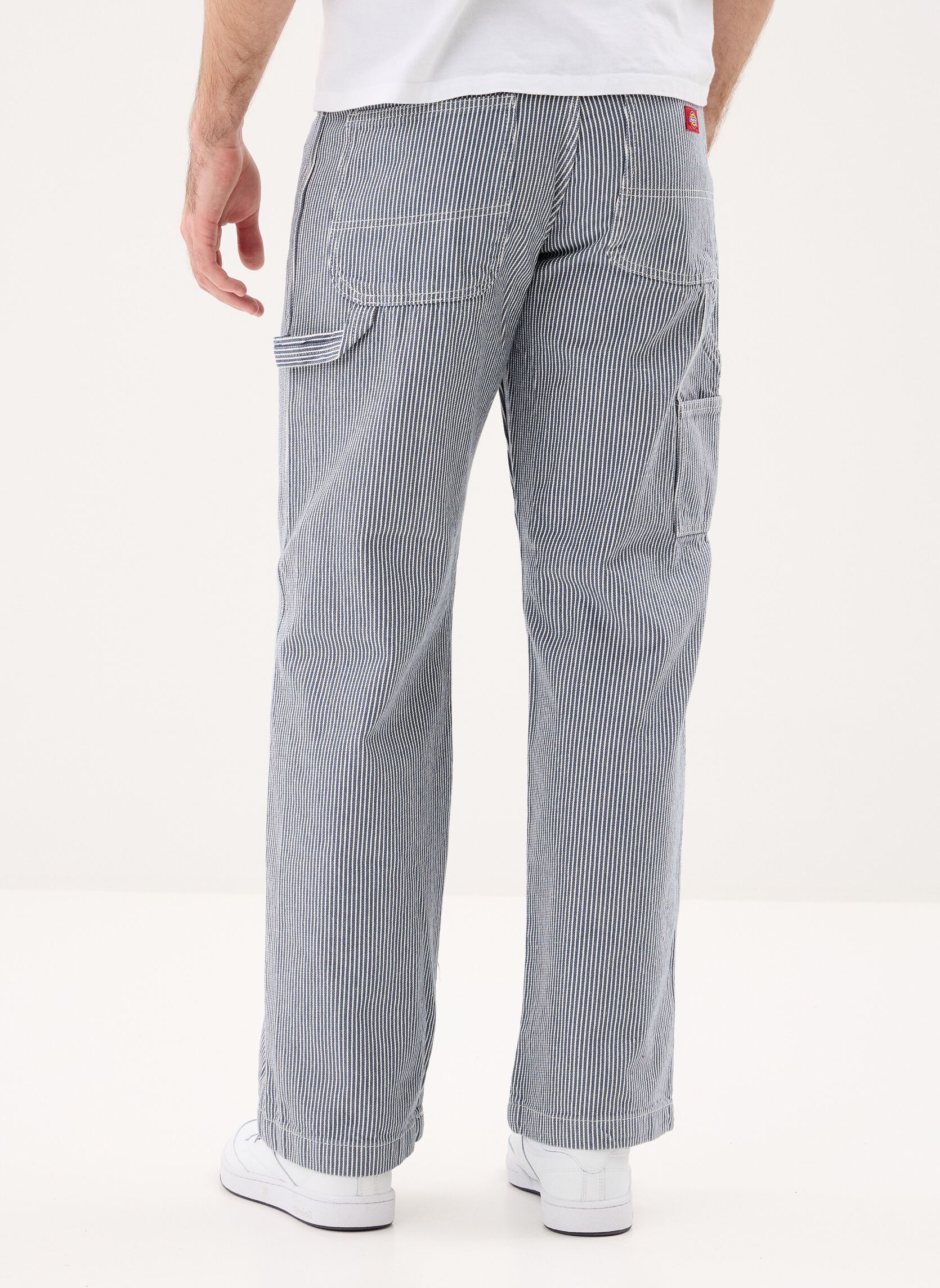 Pantalons chino Hickory Loose Straight Carpenter Pant homme bleu Dickies Pantalons chino Hickory Loose Straight Carpenter Pant homme bleu RETRO INDIGO