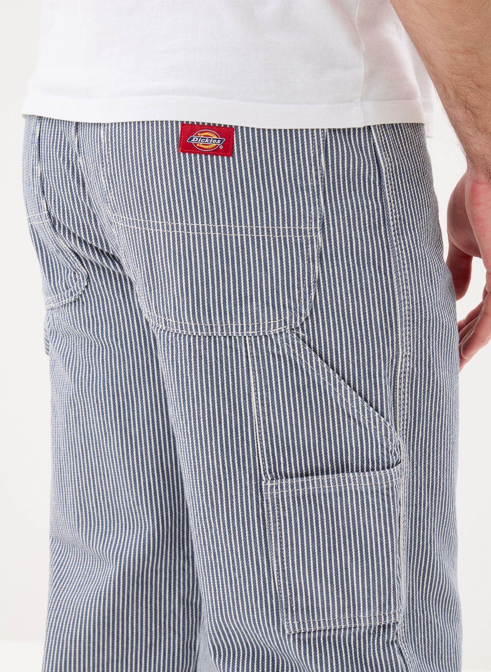 Pantalons chino Hickory Loose Straight Carpenter Pant homme bleu Dickies Pantalons chino Hickory Loose Straight Carpenter Pant homme bleu RETRO INDIGO