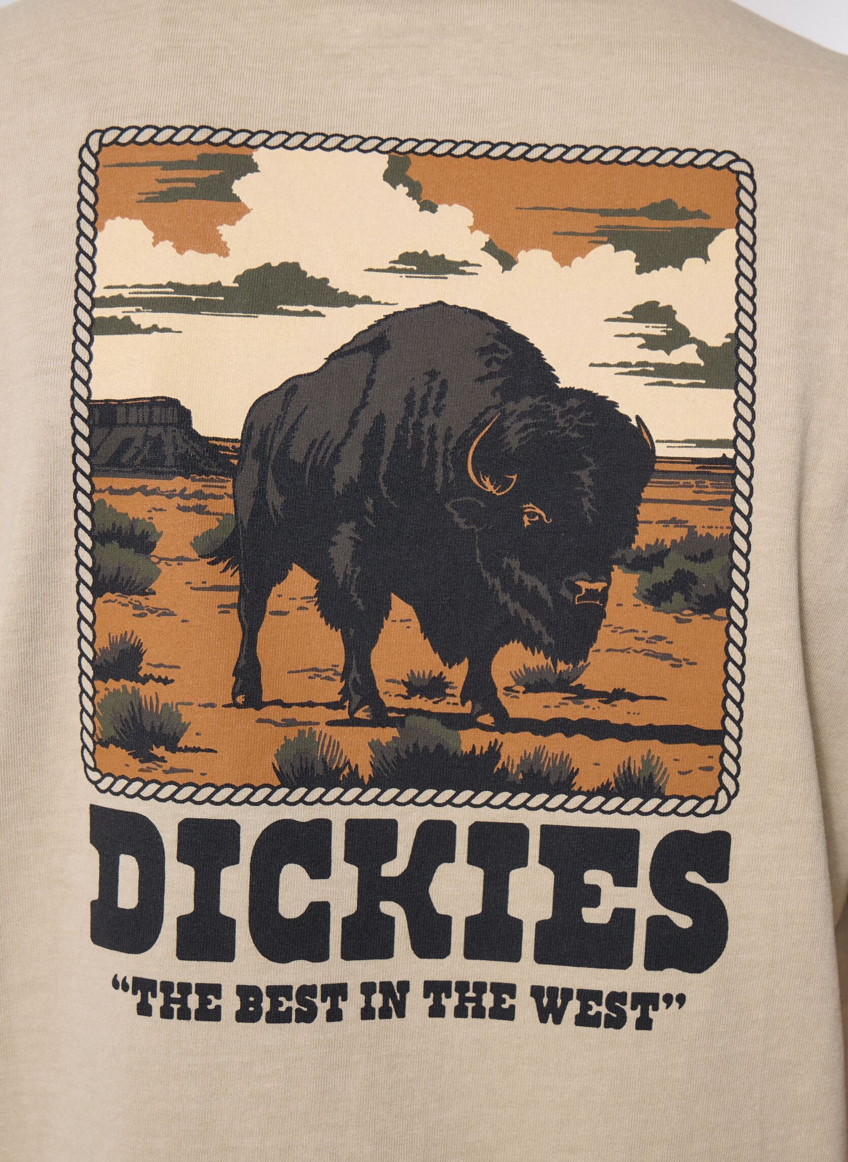 Kurzarm-T-Shirts Darrtown Ss Tee herren beige Dickies Kurzarm-T-Shirts Darrtown Ss Tee herren beige EUCALYPTUS
