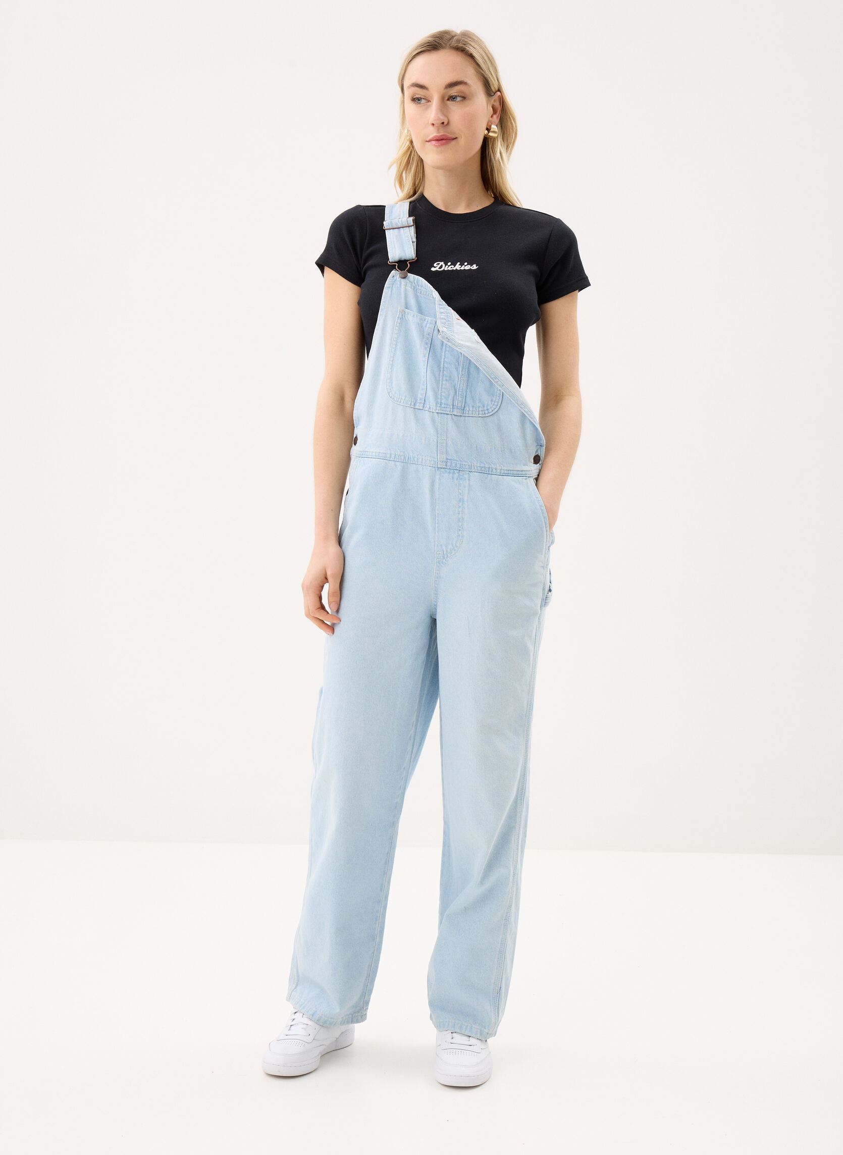 Kurzarm-T-Shirts Wellsville Ss Tee W damen schwarz Dickies Kurzarm-T-Shirts Wellsville Ss Tee W damen schwarz BLACK