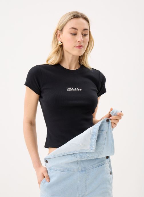 Dickies Kurzarm-T-Shirts Wellsville Ss Tee W damen schwarz
