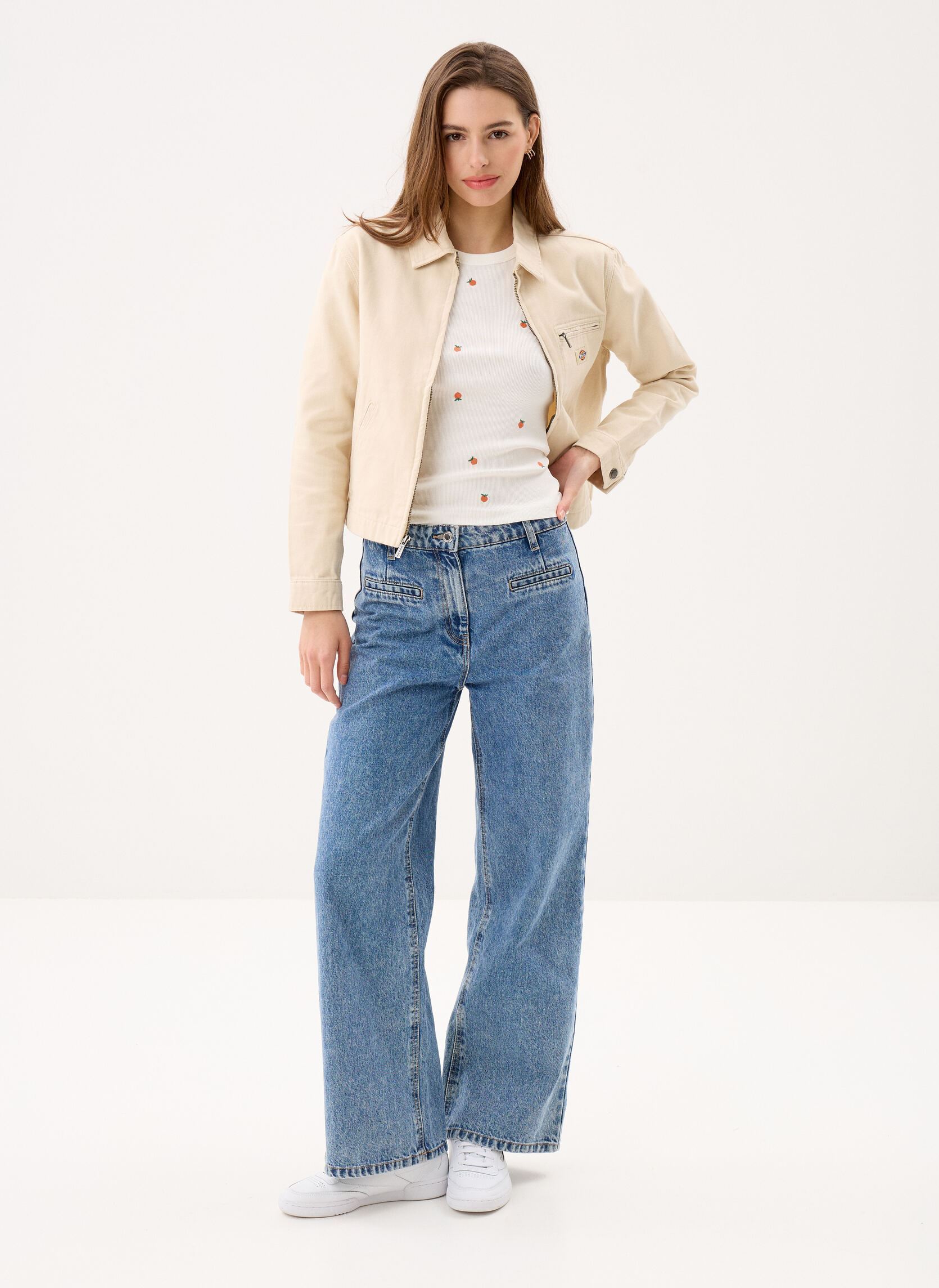 Bomberjacken Unlined Canvas Painter Jacket W damen beige Dickies Bomberjacken Unlined Canvas Painter Jacket W damen beige WOOD ASH