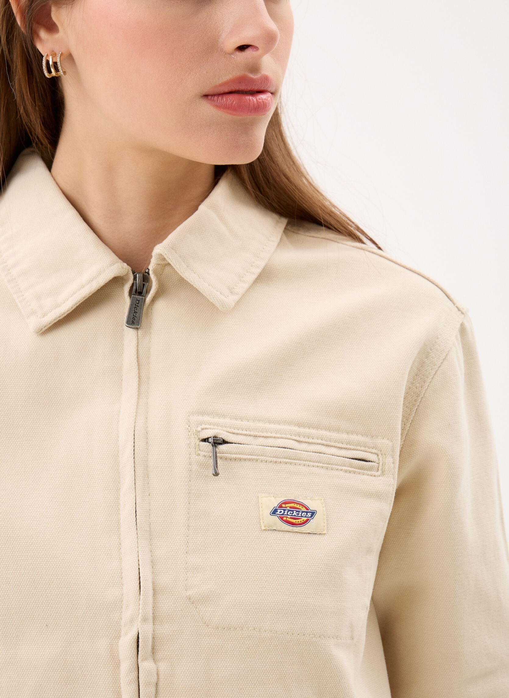Bomberjacken Unlined Canvas Painter Jacket W damen beige Dickies Bomberjacken Unlined Canvas Painter Jacket W damen beige WOOD ASH