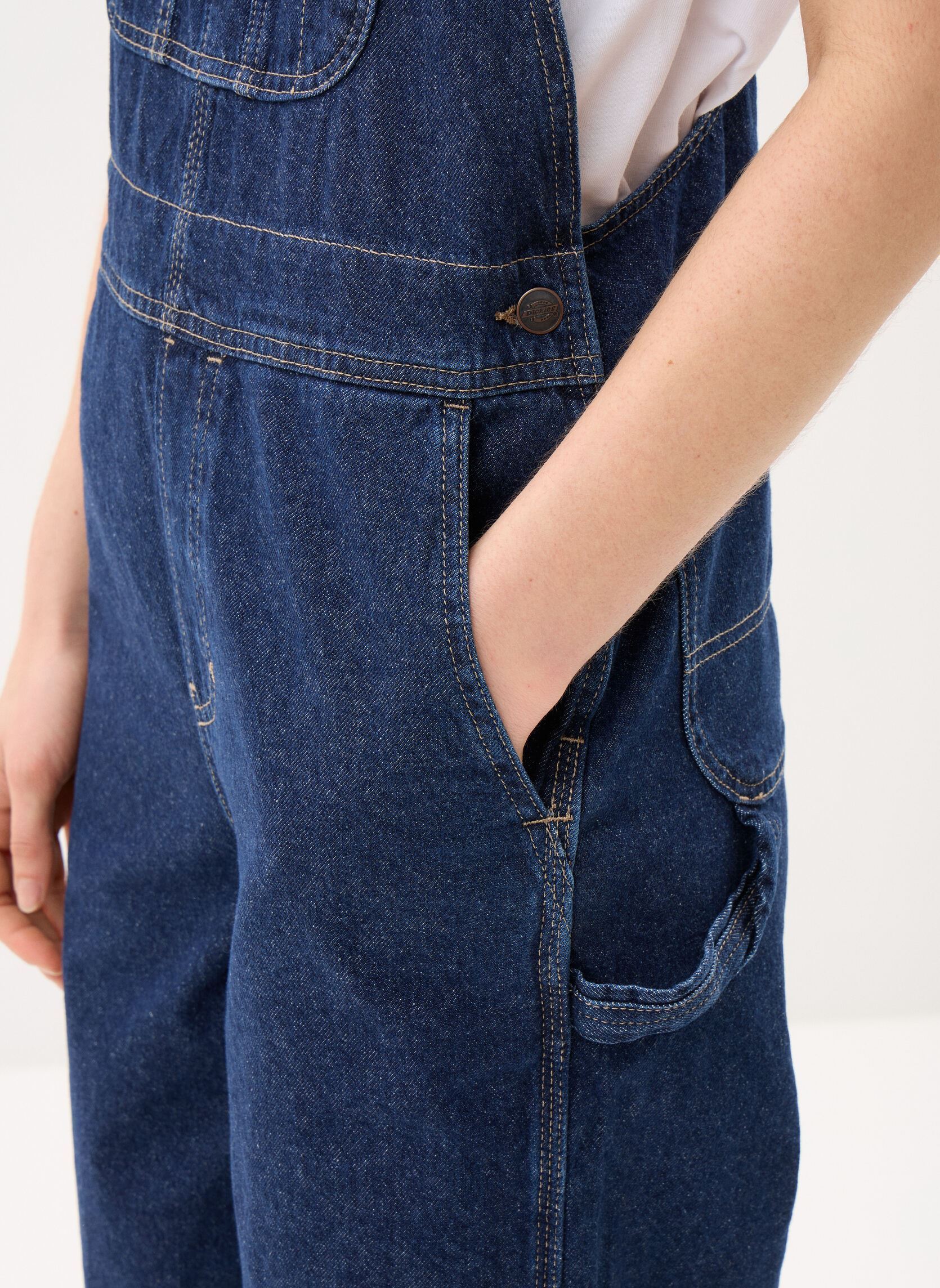 Latzhosen Loose Denim Bib W damen blau Dickies Latzhosen Loose Denim Bib W damen blau DARK INDIGO