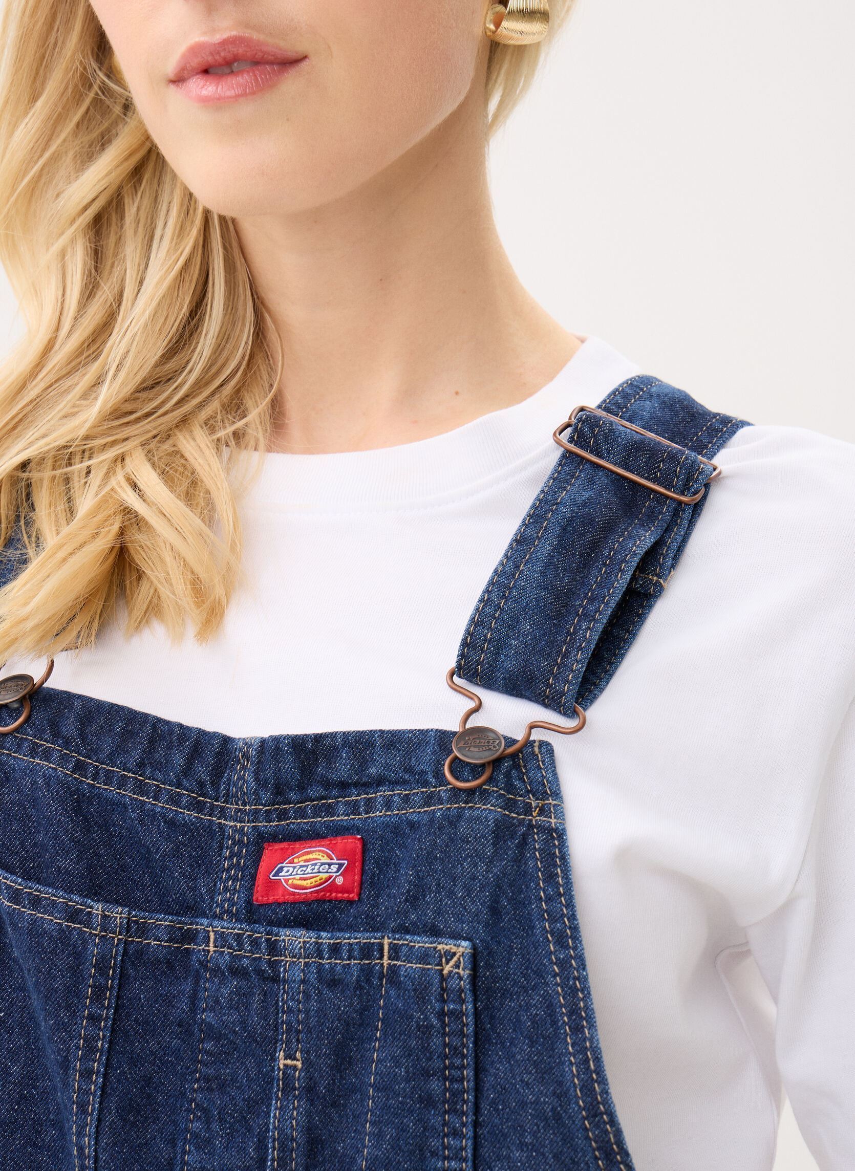 Latzhosen Loose Denim Bib W damen blau Dickies Latzhosen Loose Denim Bib W damen blau DARK INDIGO