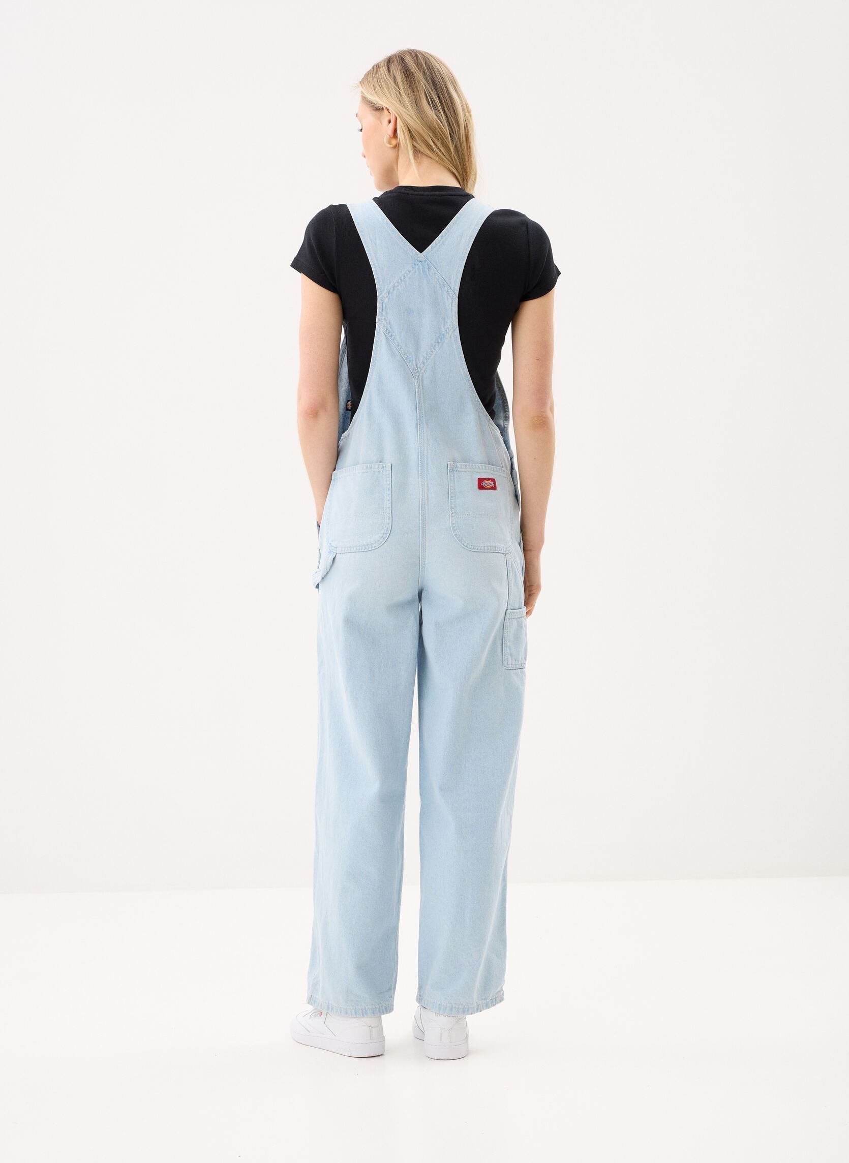 Tuinbroeken Loose Denim Bib W dames blauw Dickies Tuinbroeken Loose Denim Bib W dames blauw FOG BLUE