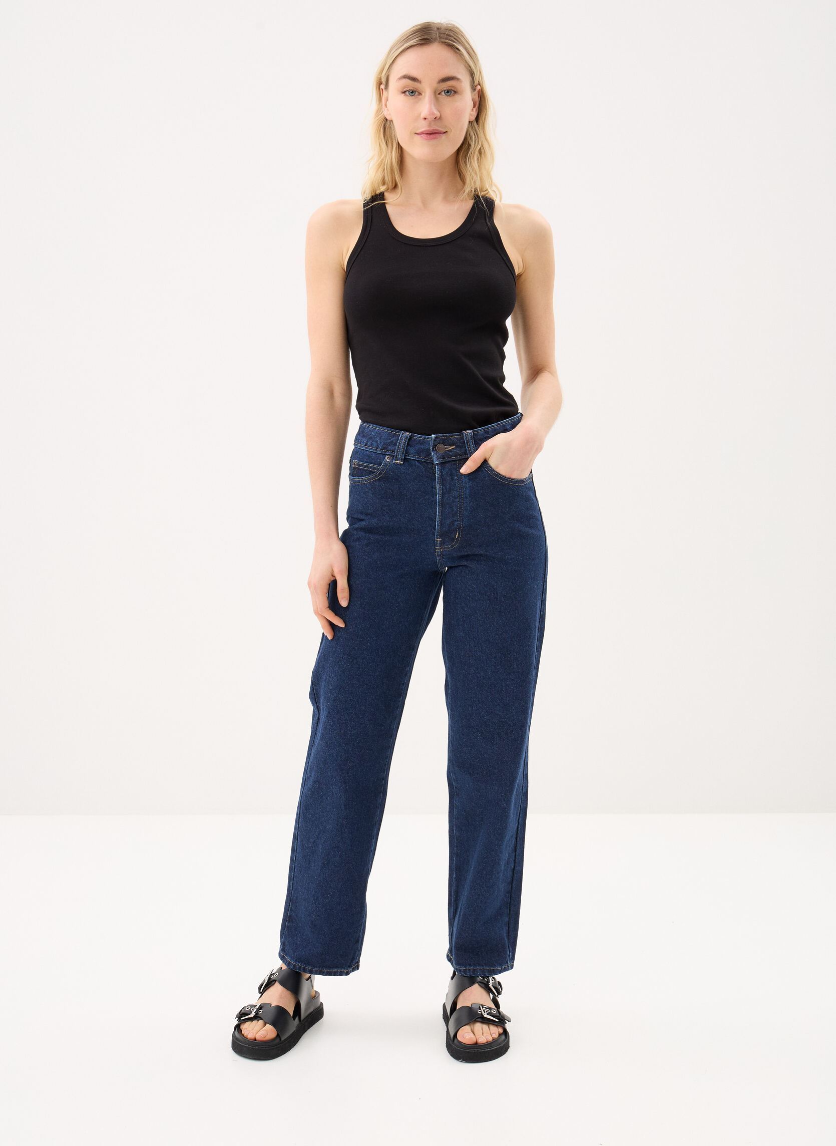 Jeans droit 984 Relaxed Straight Jeans W femme bleu Dickies Jeans droit 984 Relaxed Straight Jeans W femme bleu DARK INDIGO