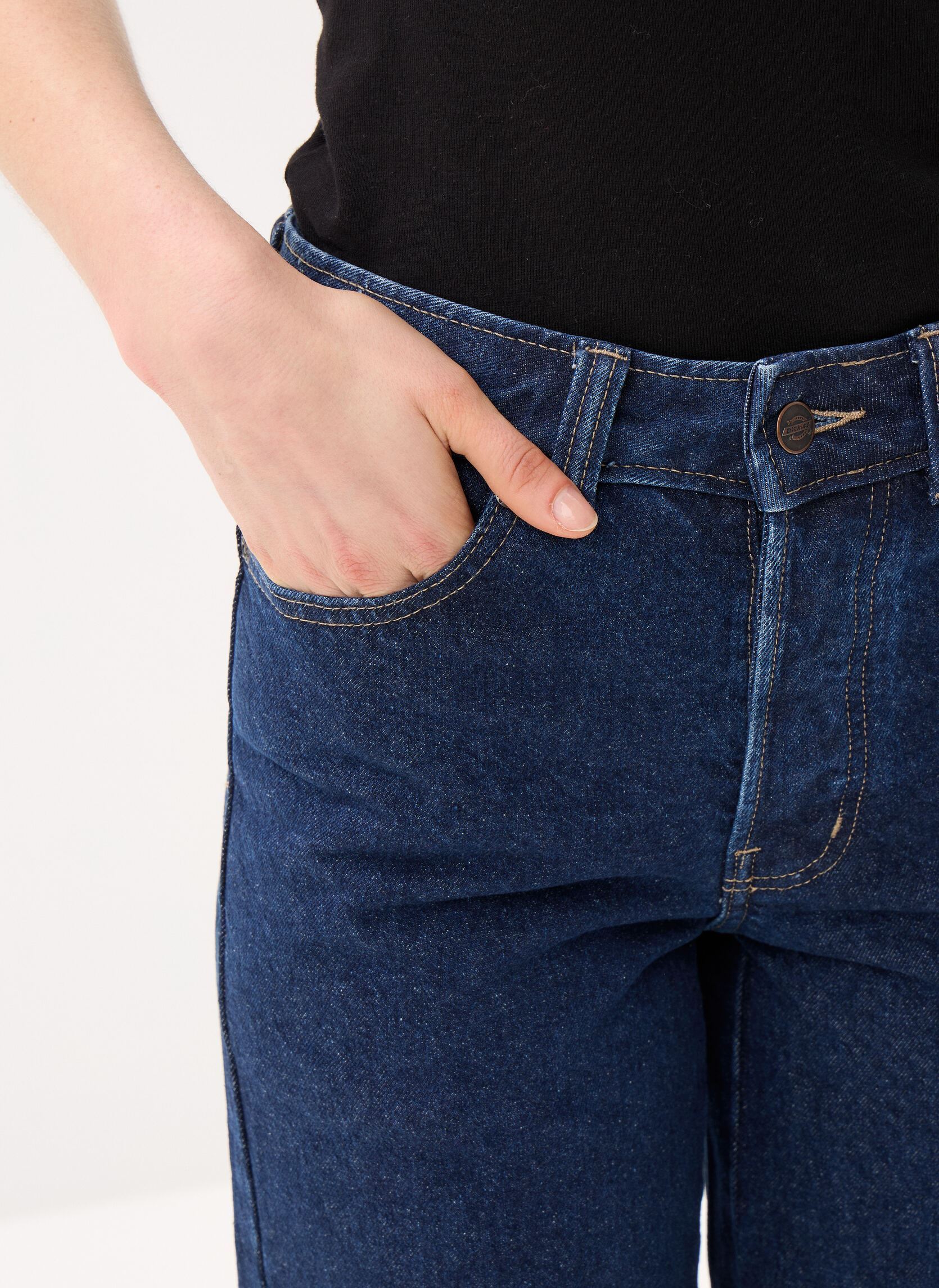 Jeans droit 984 Relaxed Straight Jeans W femme bleu Dickies Jeans droit 984 Relaxed Straight Jeans W femme bleu DARK INDIGO