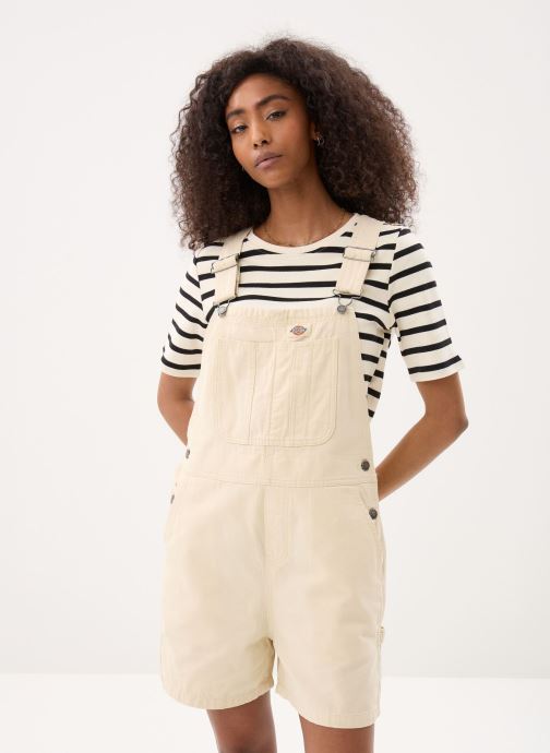 Dickies Kurze Jumpsuits Lightweight Canvas Short Bib W damen beige