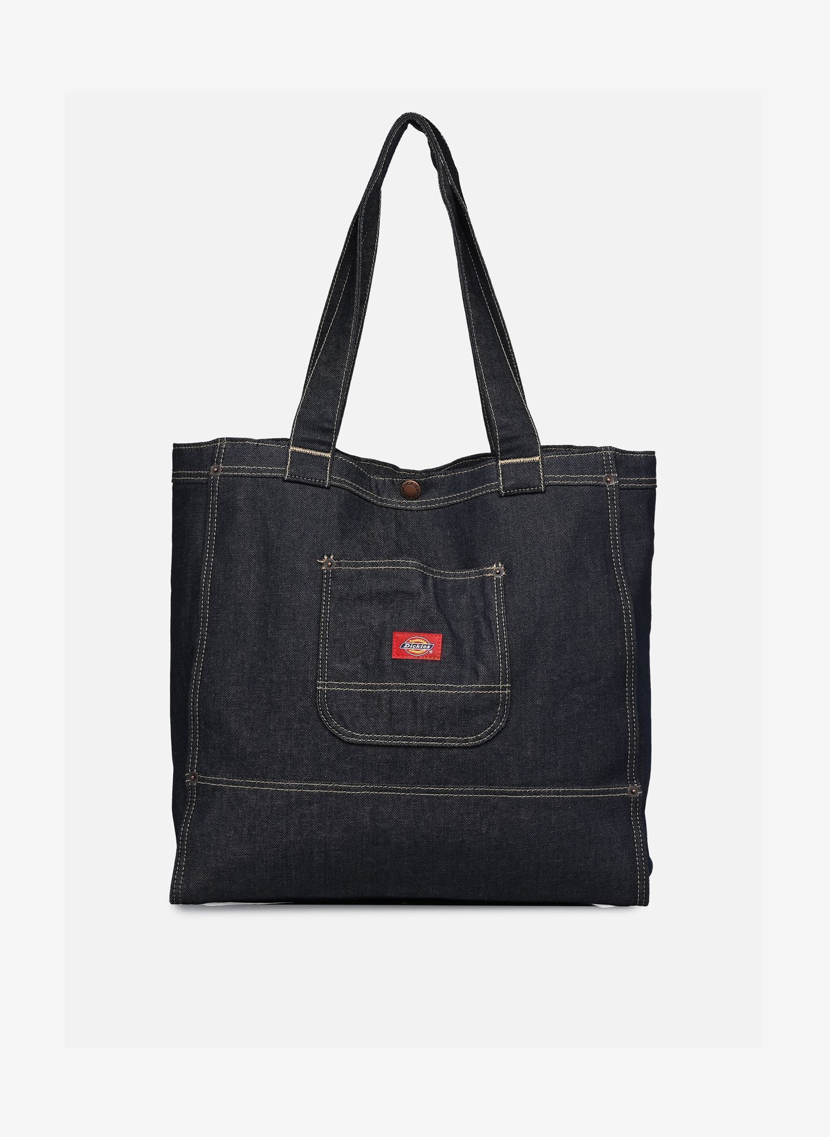 Grote winkelzak Denim Tote Bag blauw Dickies Grote winkelzak Denim Tote Bag blauw RINSED