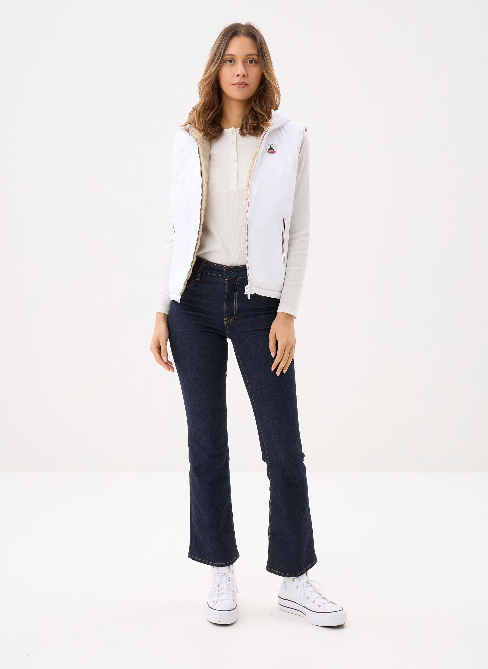 Daunenwesten Laren damen weiß JOTT Daunenwesten Laren damen weiß WHITE / BEIGE