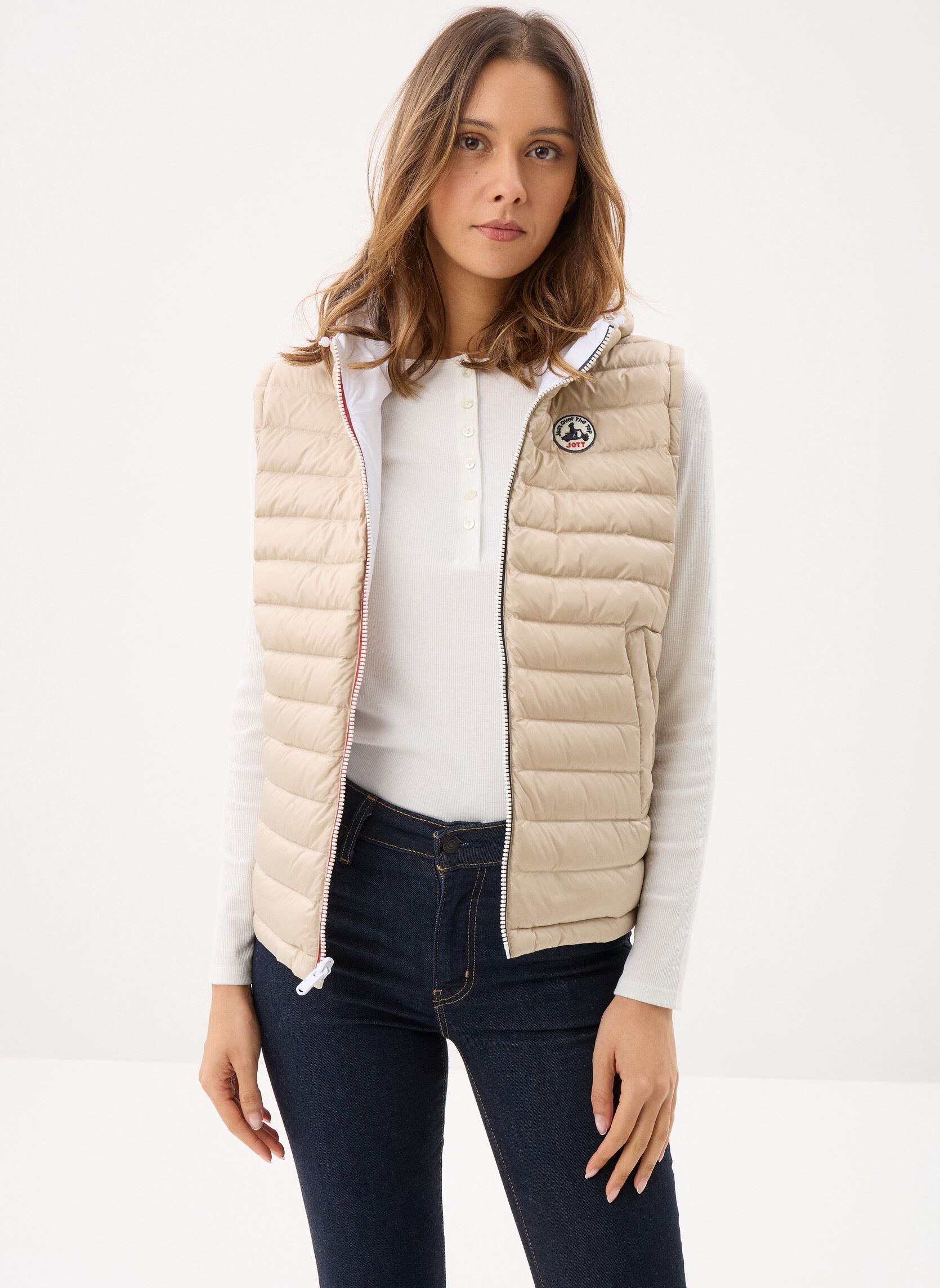 Daunenwesten Laren damen weiß JOTT Daunenwesten Laren damen weiß WHITE / BEIGE