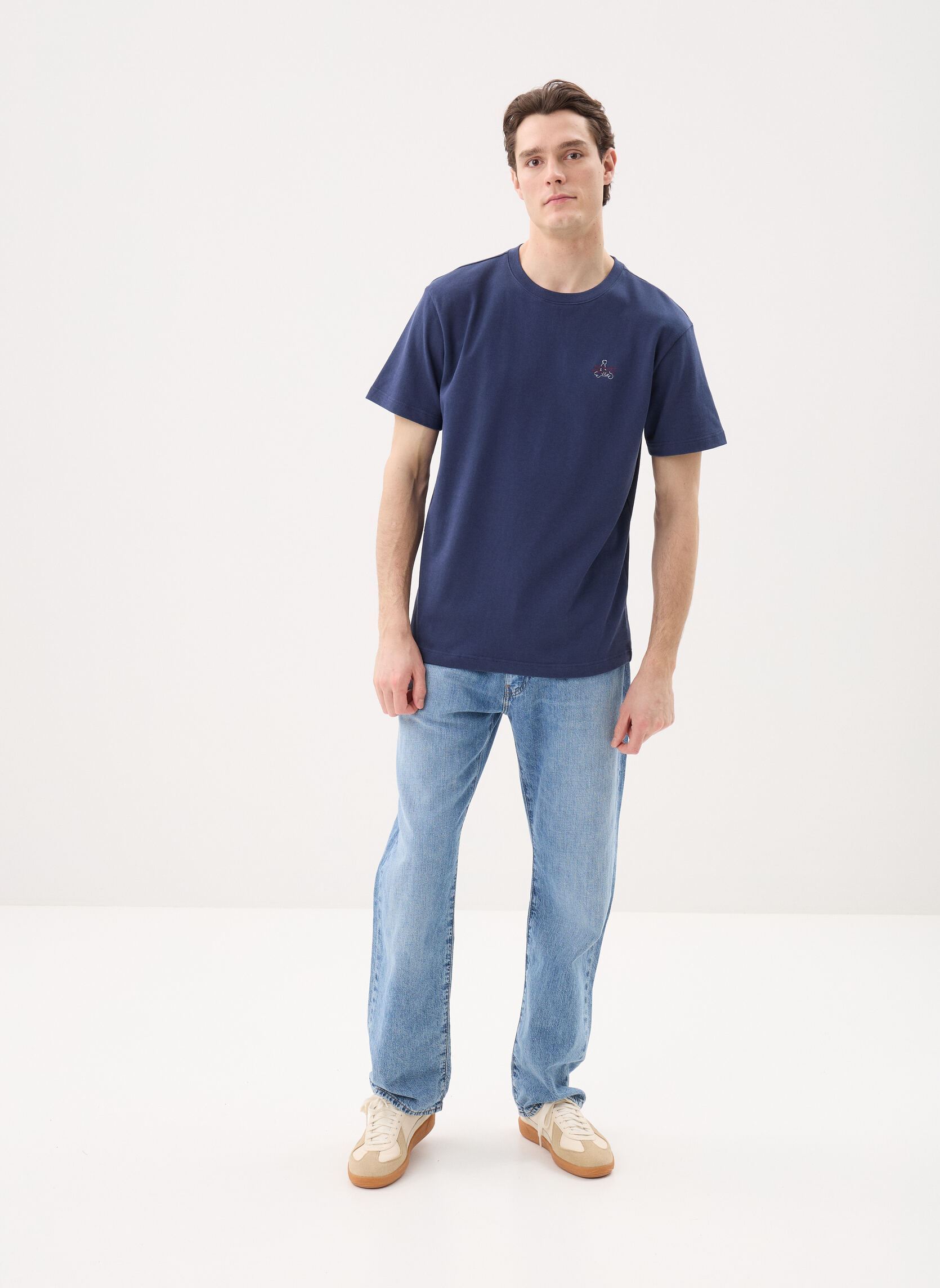 Kurzarm-T-Shirts Lipe herren blau JOTT Kurzarm-T-Shirts Lipe herren blau NAVY