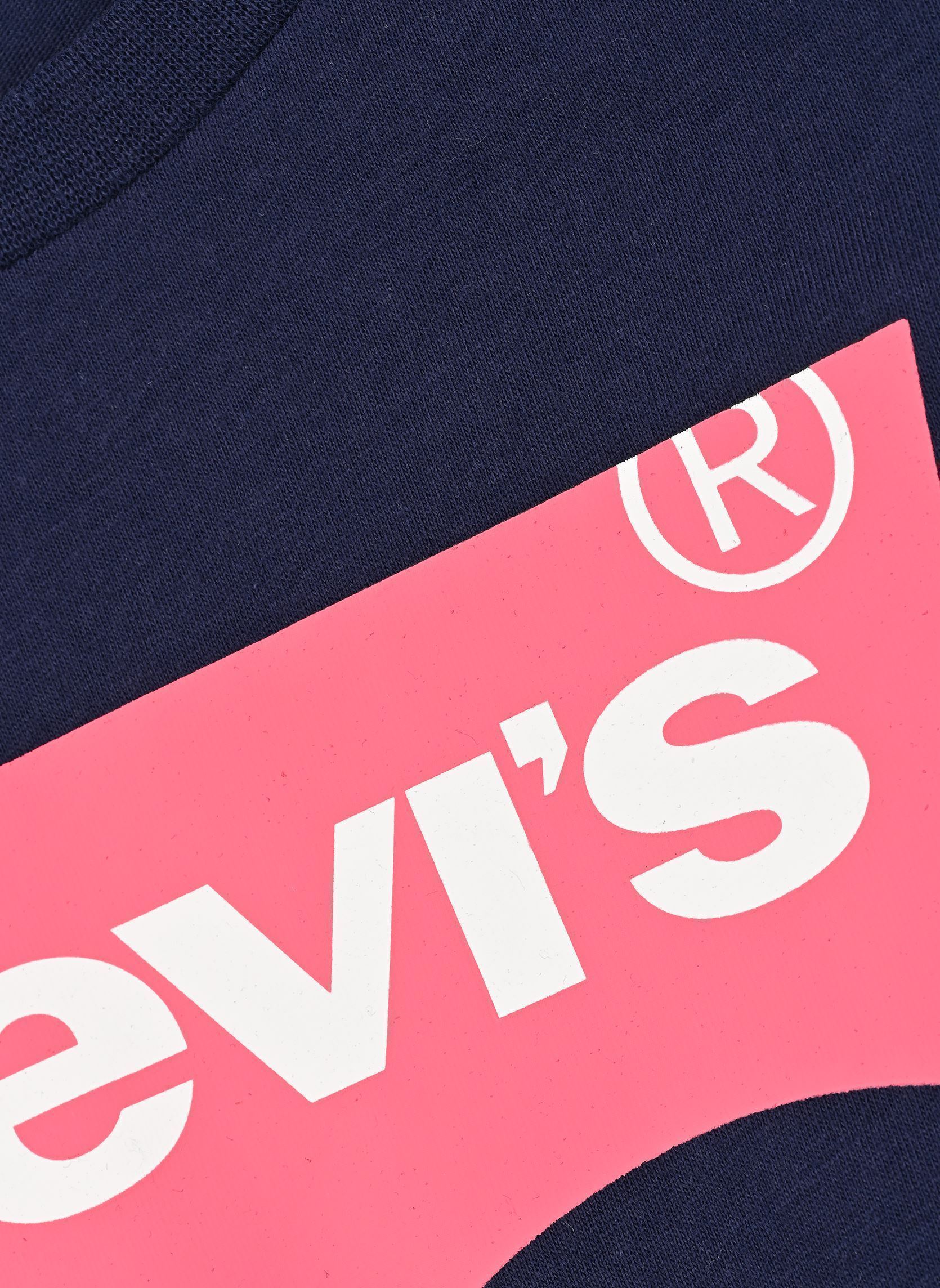 Kurzarm-T-Shirts Lvg Batwing Tee mädchen blau Levi's Kids Kurzarm-T-Shirts Lvg Batwing Tee mädchen blau PEACOAT/TEA TREE PINK