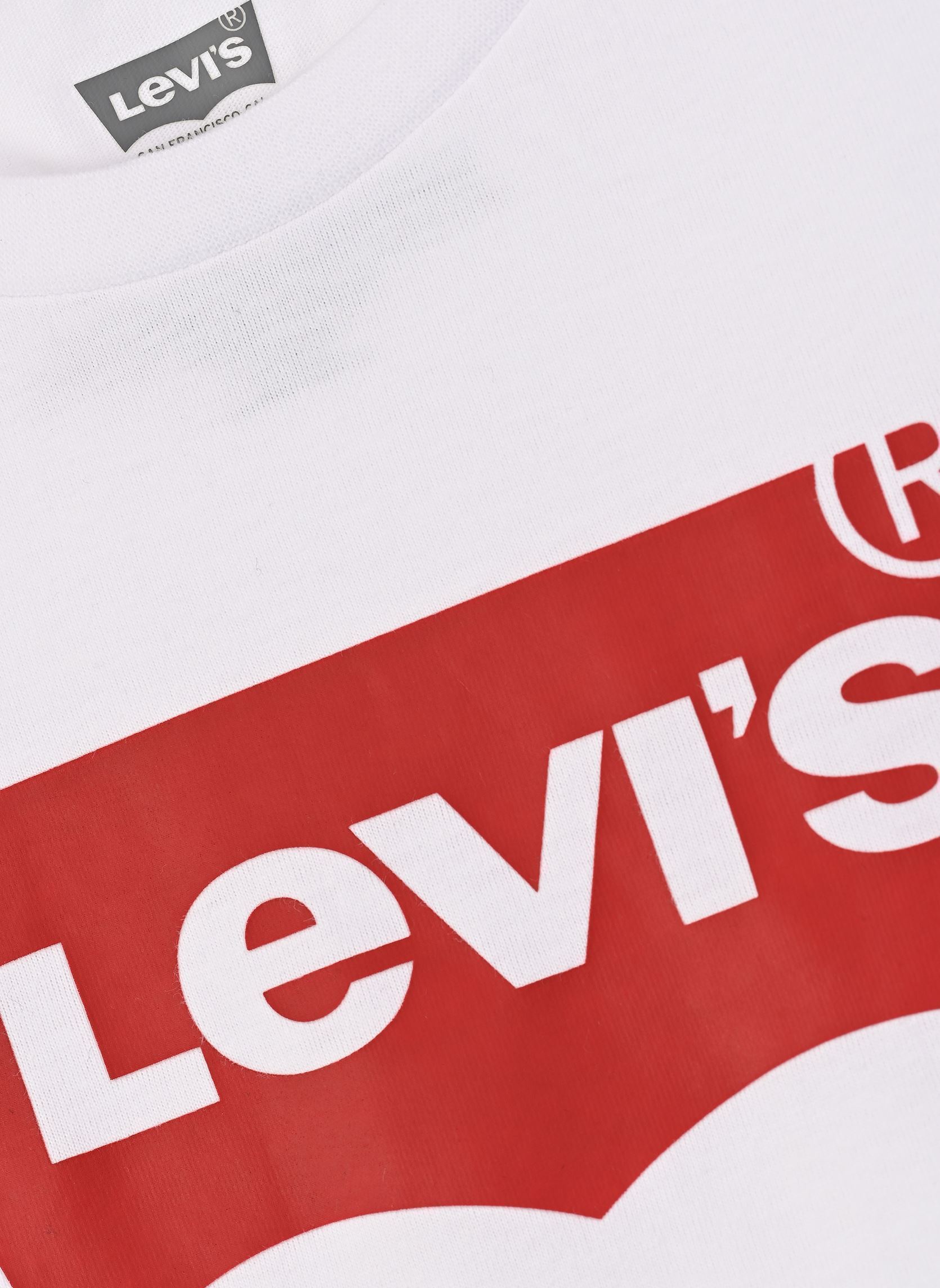 Tee-shirts manches courtes Lvg Batwing Tee fille rouge Levi's Kids Tee-shirts manches courtes Lvg Batwing Tee fille rouge RED/WHITE