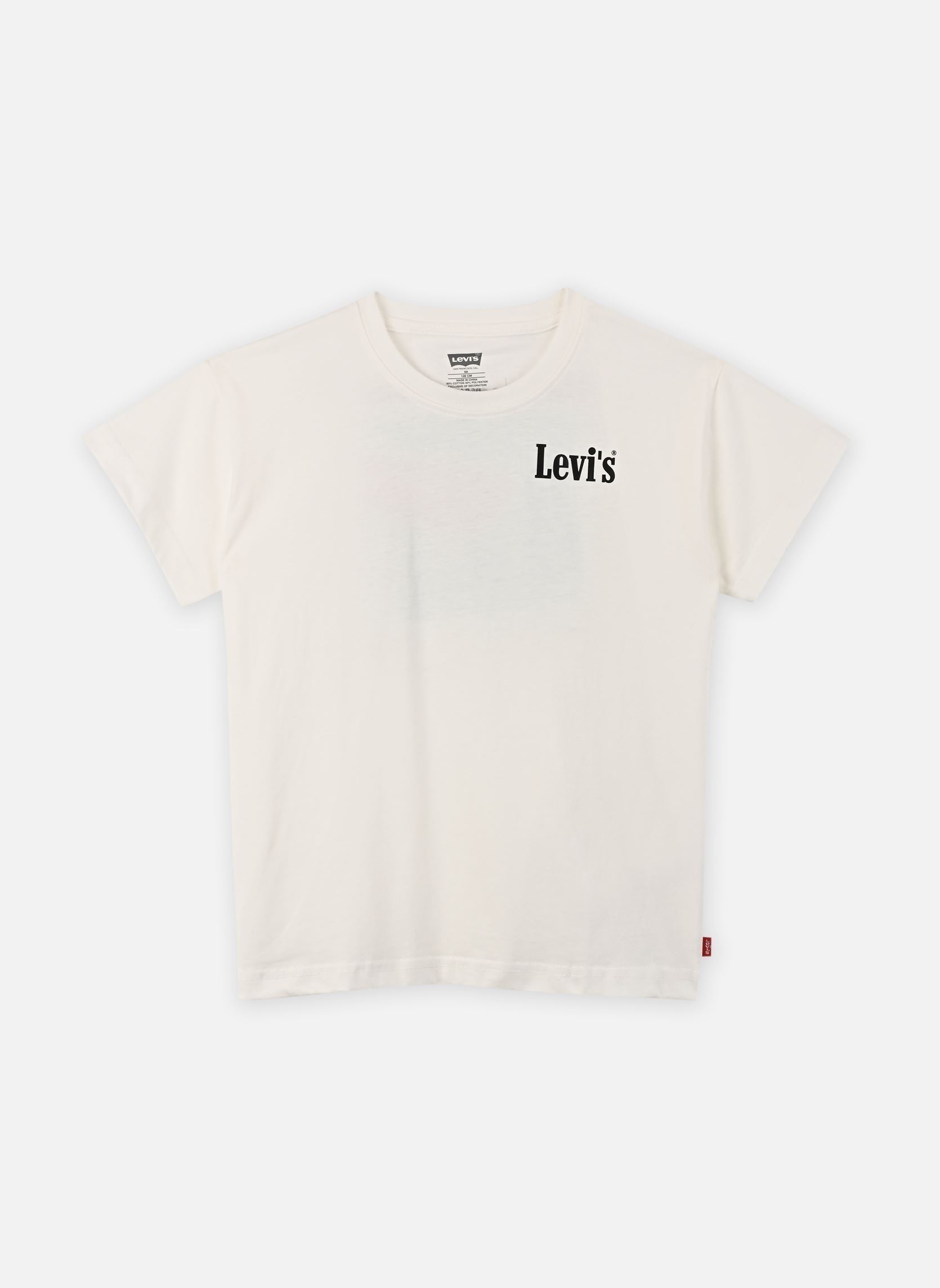 T-shirts met korte mouwen Aquatic Lounge Tee jongens wit Levi's Kids T-shirts met korte mouwen Aquatic Lounge Tee jongens wit EGRET