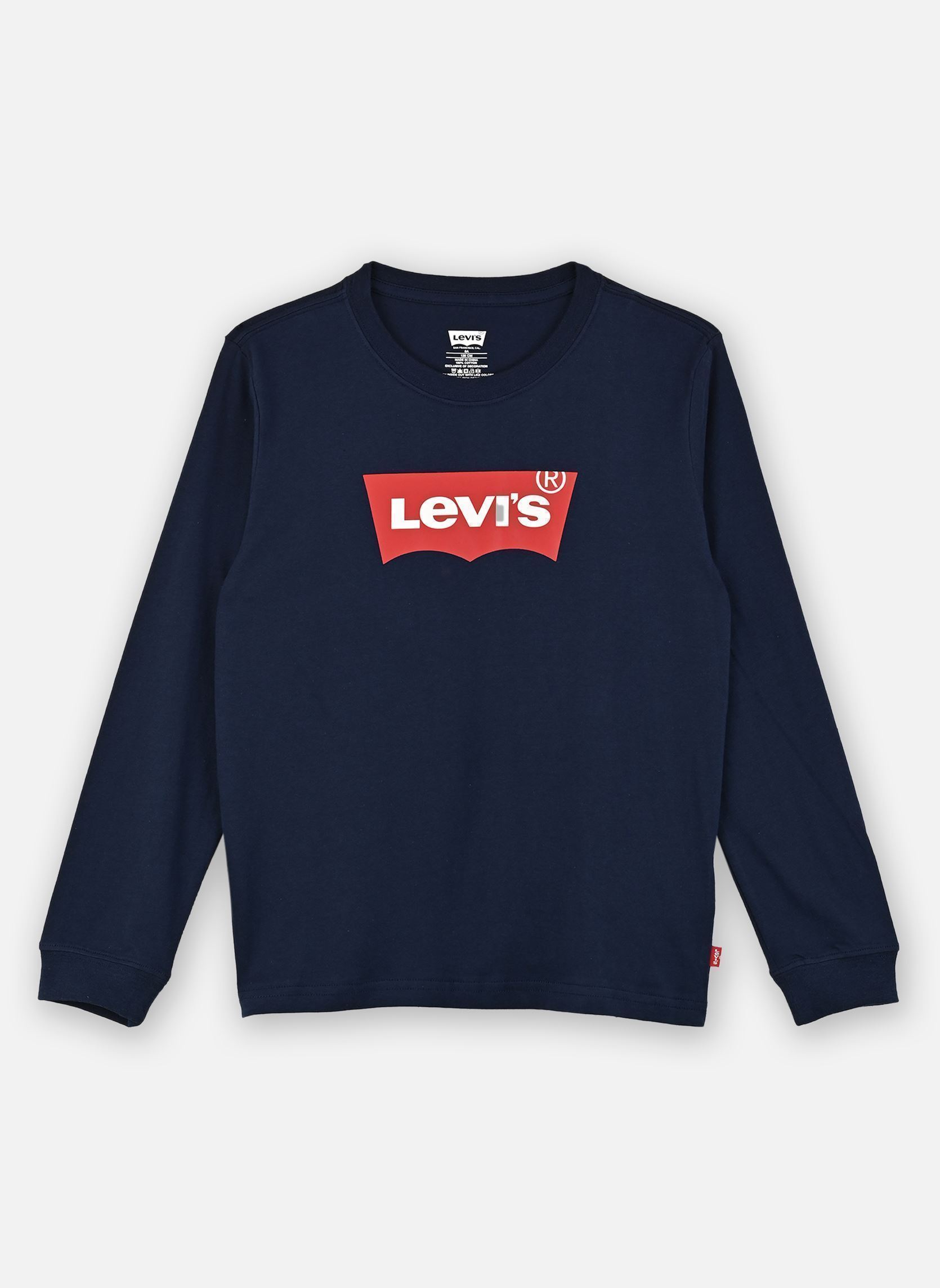 Tee-shirts manches longues Lvb-L/S Batwing Tee garçon bleu Levi's Kids Tee-shirts manches longues Lvb-L/S Batwing Tee garçon bleu DRESS BLUES