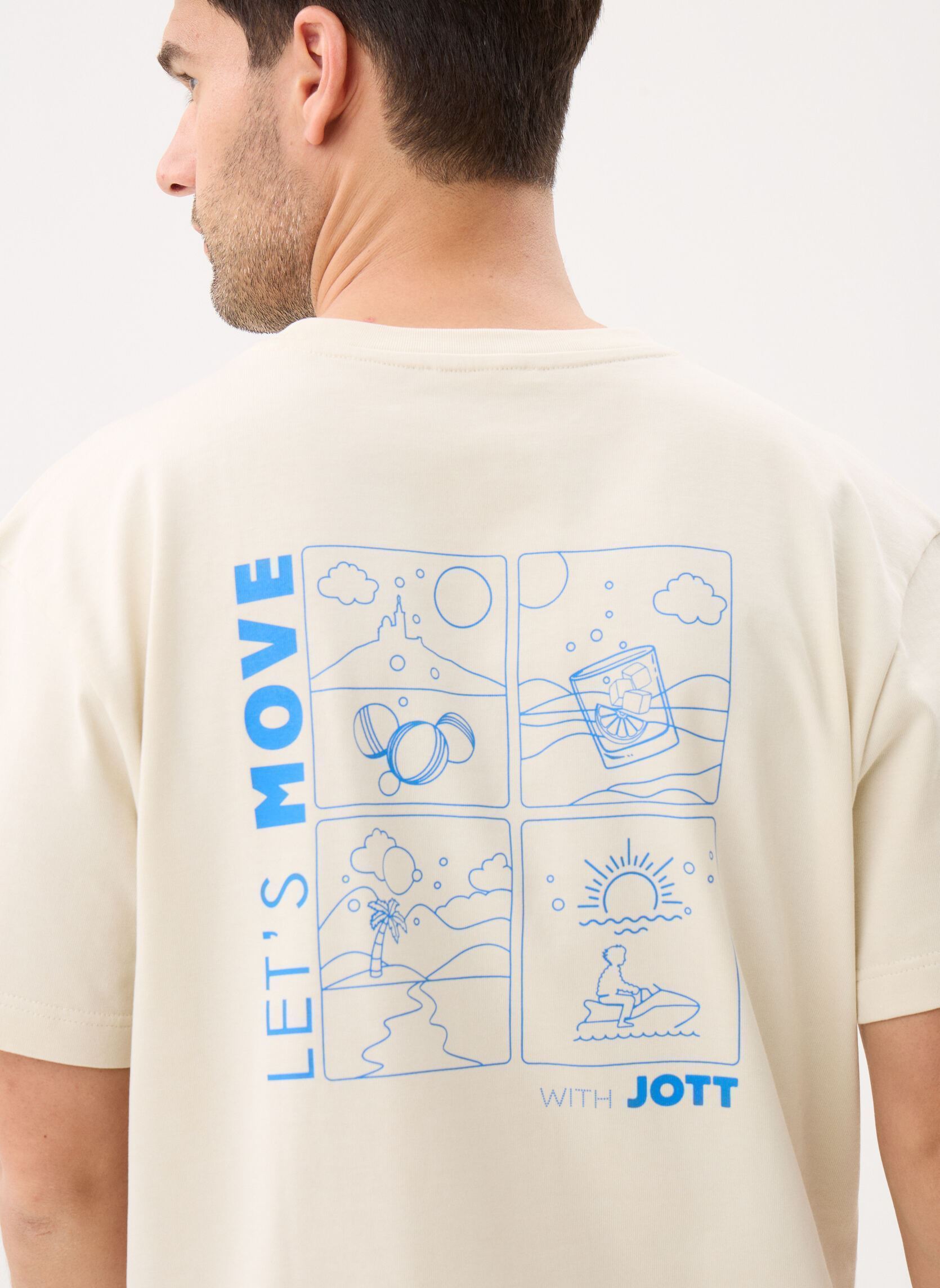 Tee-shirts manches courtes Kood homme beige JOTT Tee-shirts manches courtes Kood homme beige NATURAL