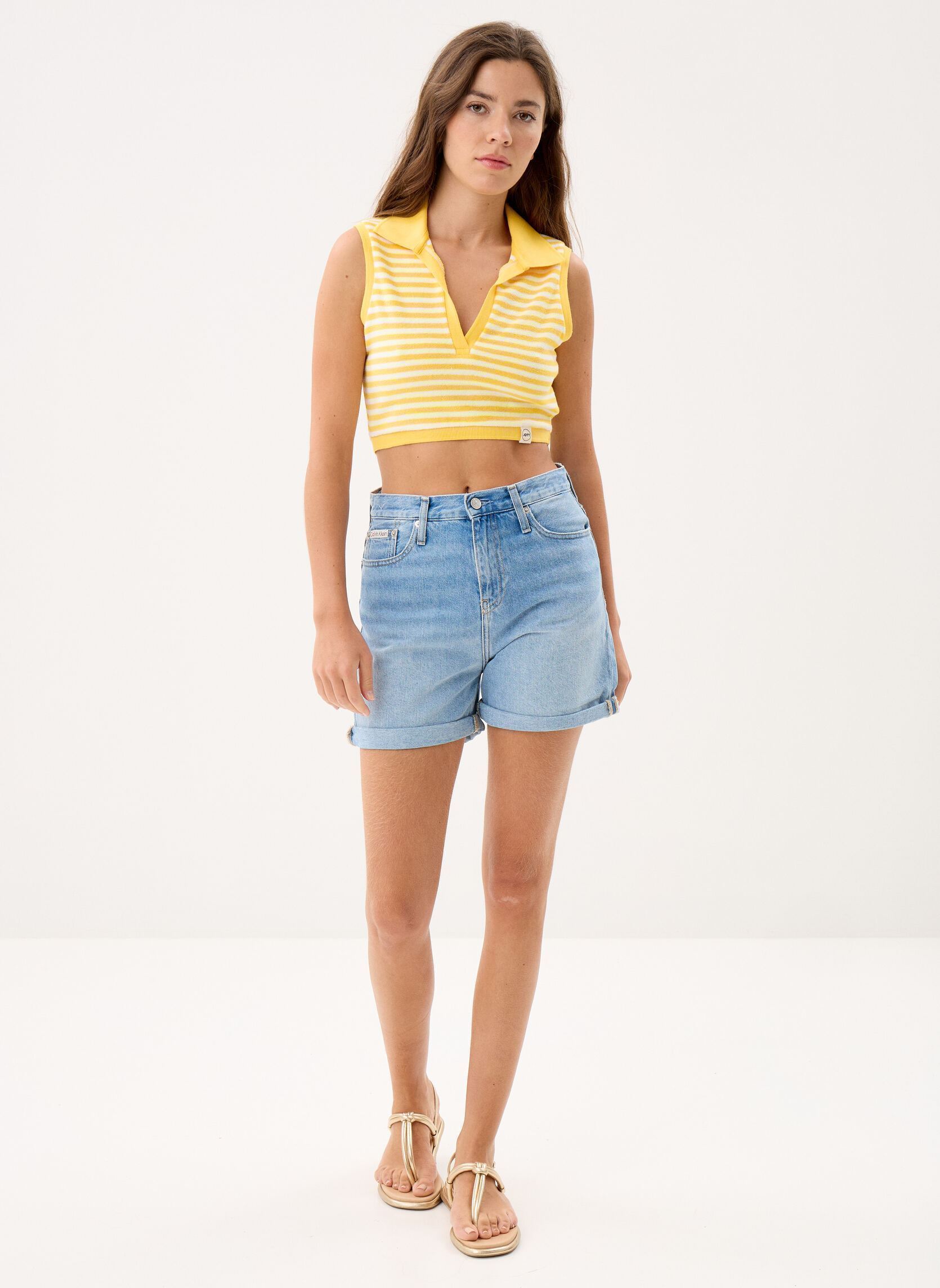 Tops Bay Stripe dames geel JOTT Tops Bay Stripe dames geel STRIPED YELLOW BEE