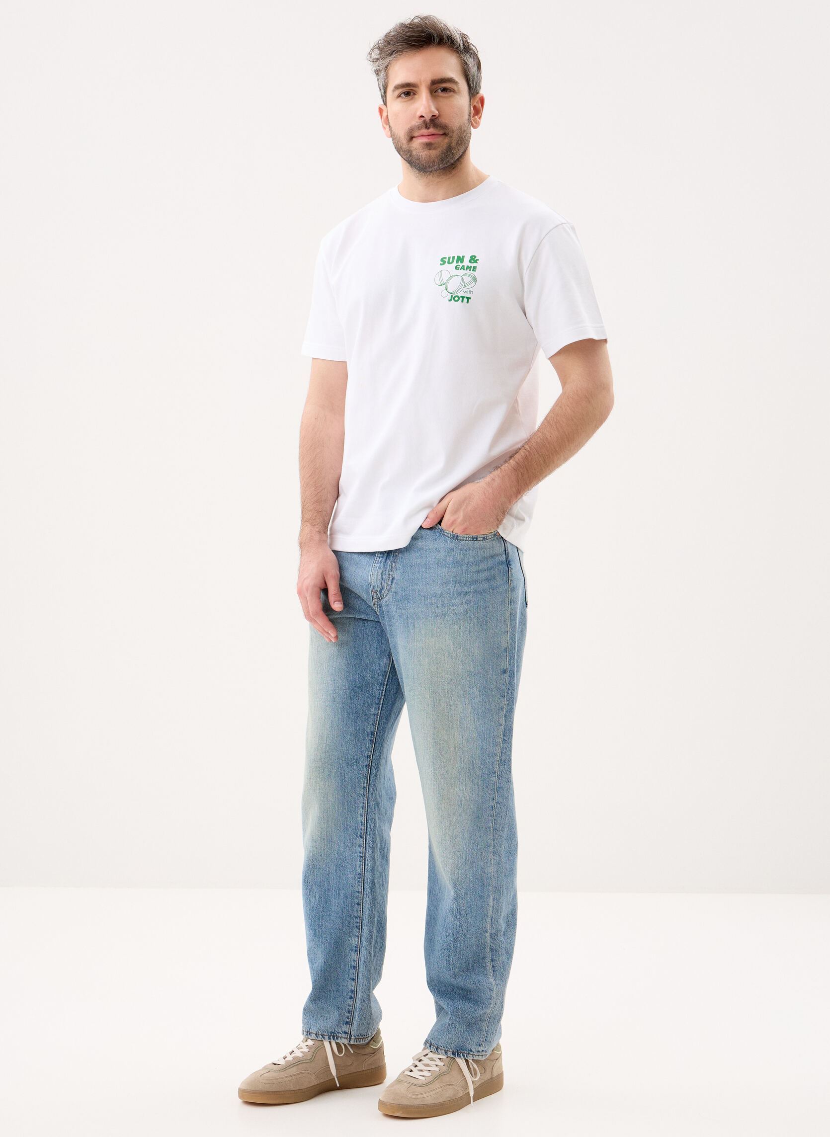 T-Shirts Samet herren weiß JOTT T-Shirts Samet herren weiß WHITE