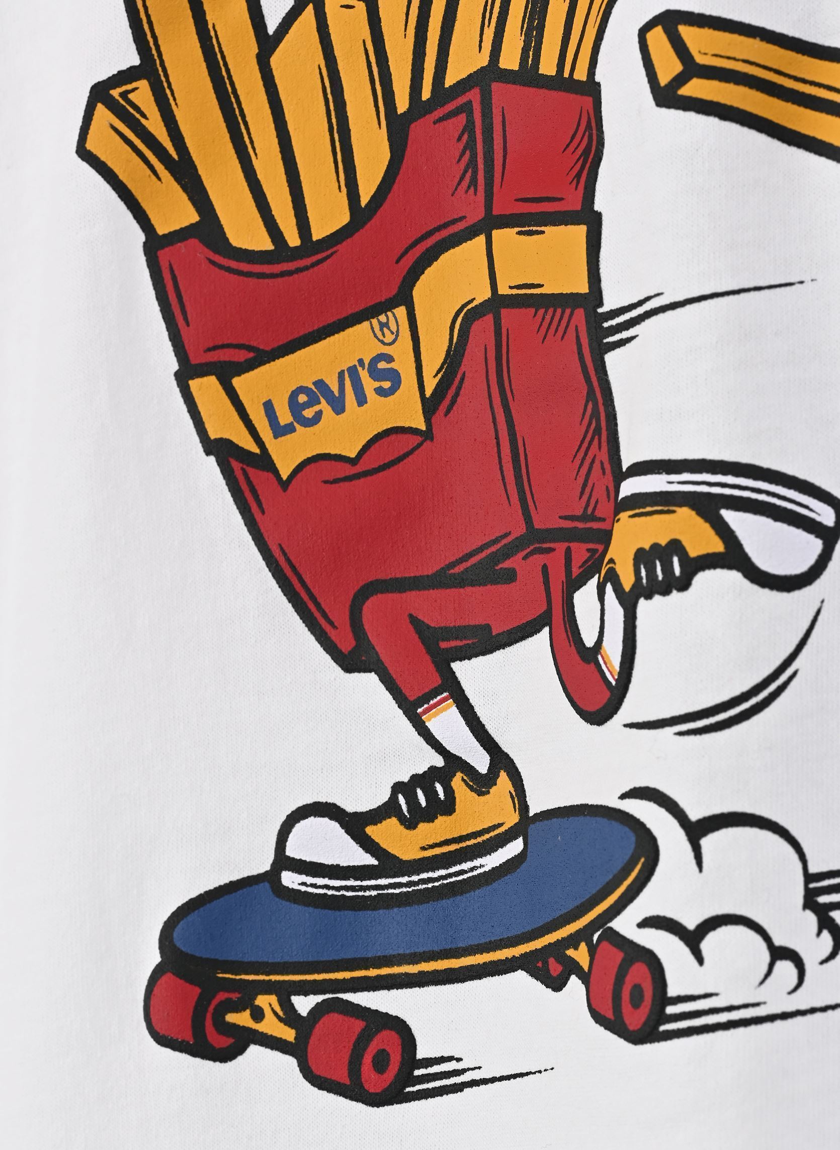 Tee-shirts manches courtes Fries On The Loose Tee garçon blanc Levi's Kids Tee-shirts manches courtes Fries On The Loose Tee garçon blanc BRIGHT WHITE