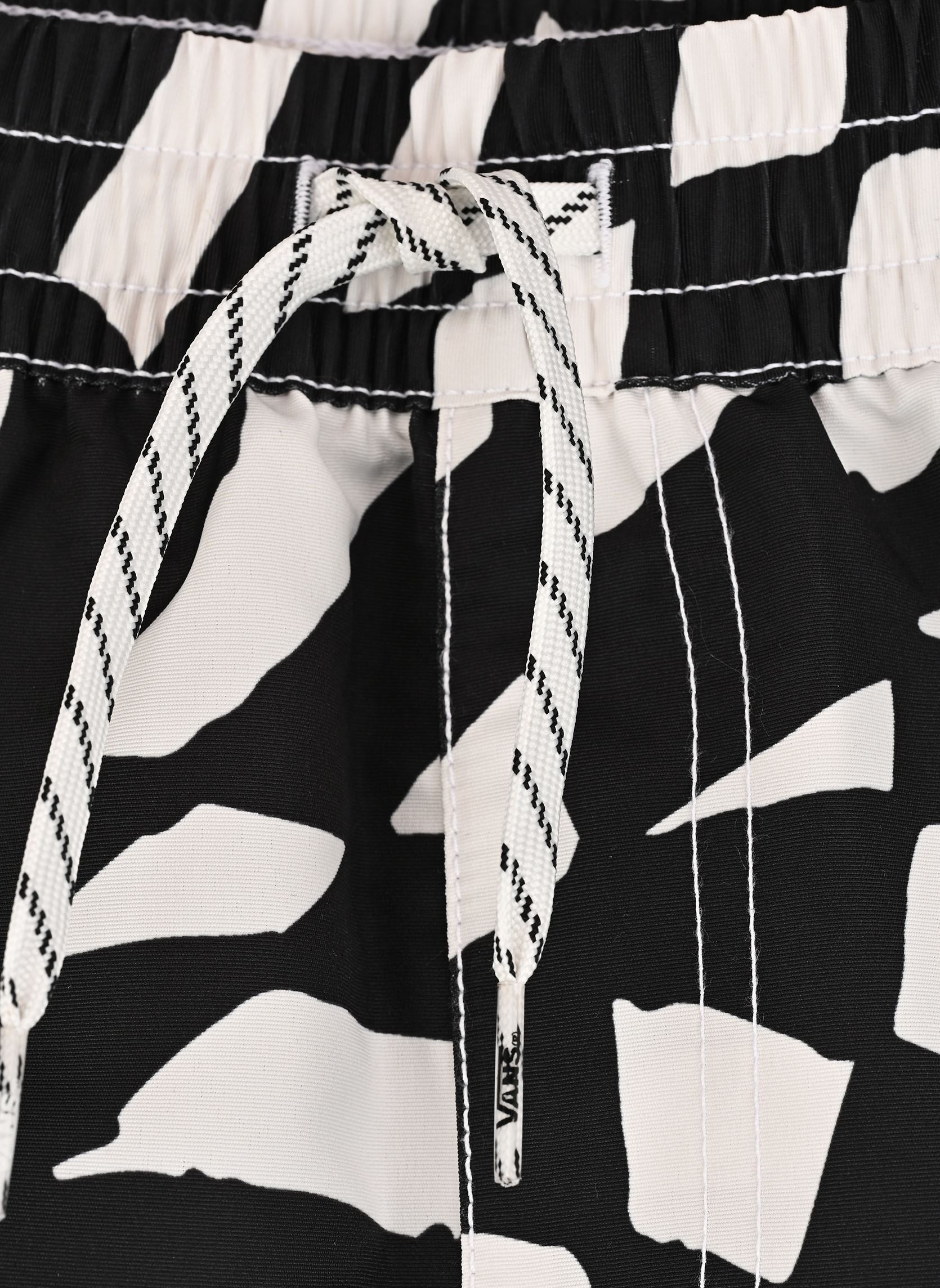 Zwemshorts Primary Ii Elastic Printed Boardshort jongens zwart Vans Zwemshorts Primary Ii Elastic Printed Boardshort jongens zwart BLACK/WHITE