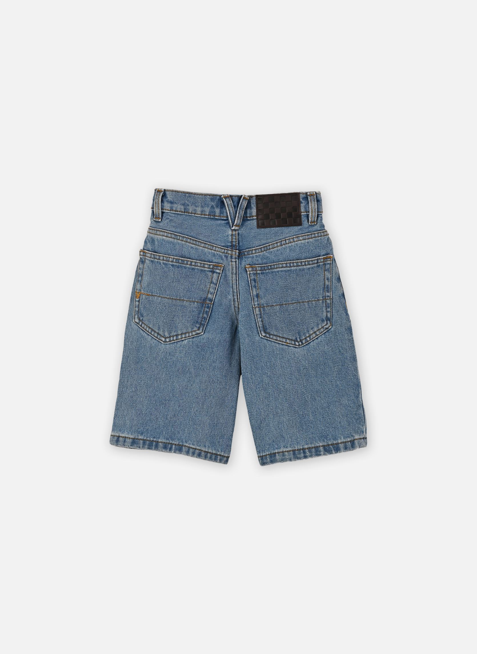 Shorts Check-5 Baggy Denim Short garçon bleu Vans Shorts Check-5 Baggy Denim Short garçon bleu STONEWASH/BLUE
