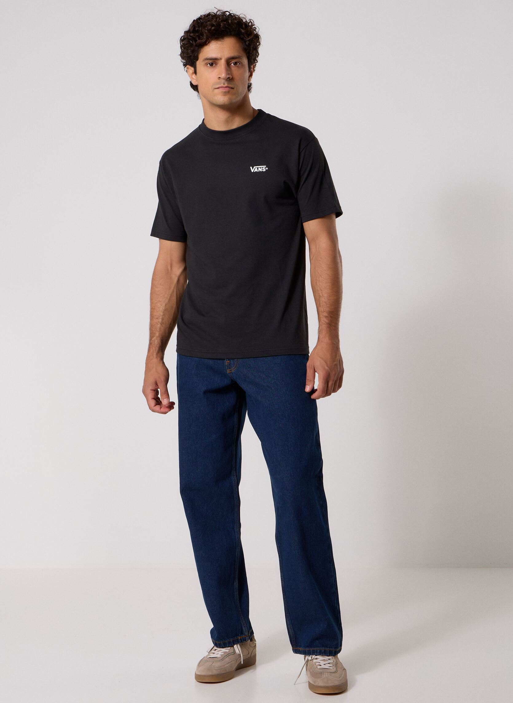 Rechte jeans Check-5 Loose Denim Pant heren blauw Vans Rechte jeans Check-5 Loose Denim Pant heren blauw DARK RINSE
