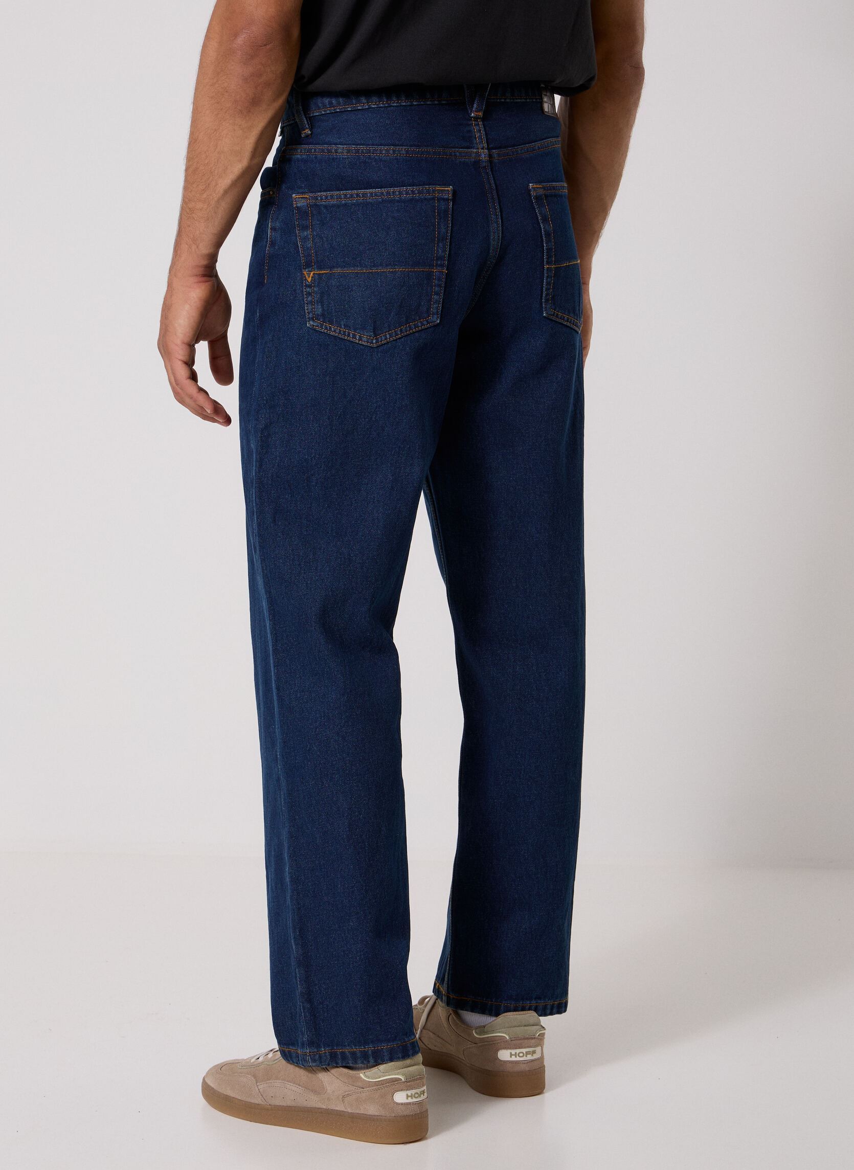Rechte jeans Check-5 Loose Denim Pant heren blauw Vans Rechte jeans Check-5 Loose Denim Pant heren blauw DARK RINSE