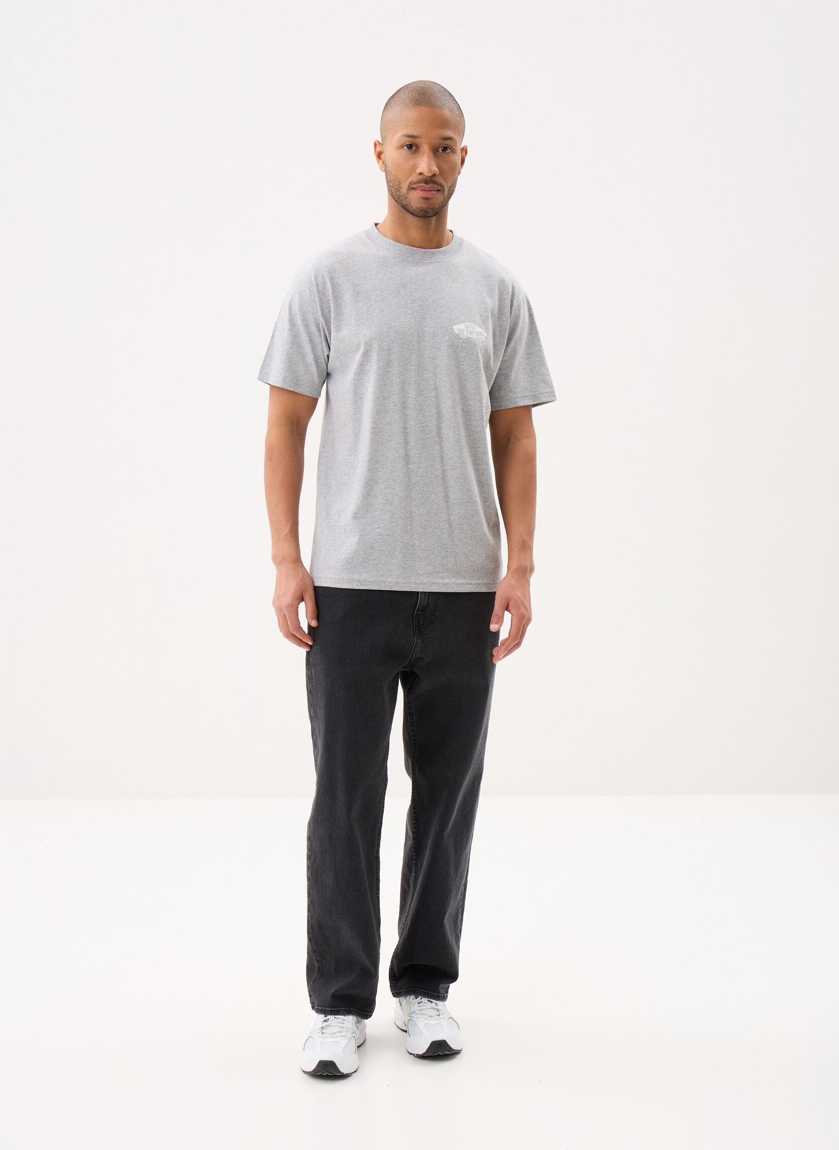 Kurzarm-T-Shirts Double Standard SS Tee herren grau Vans Kurzarm-T-Shirts Double Standard SS Tee herren grau ATHLETIC HEATHER