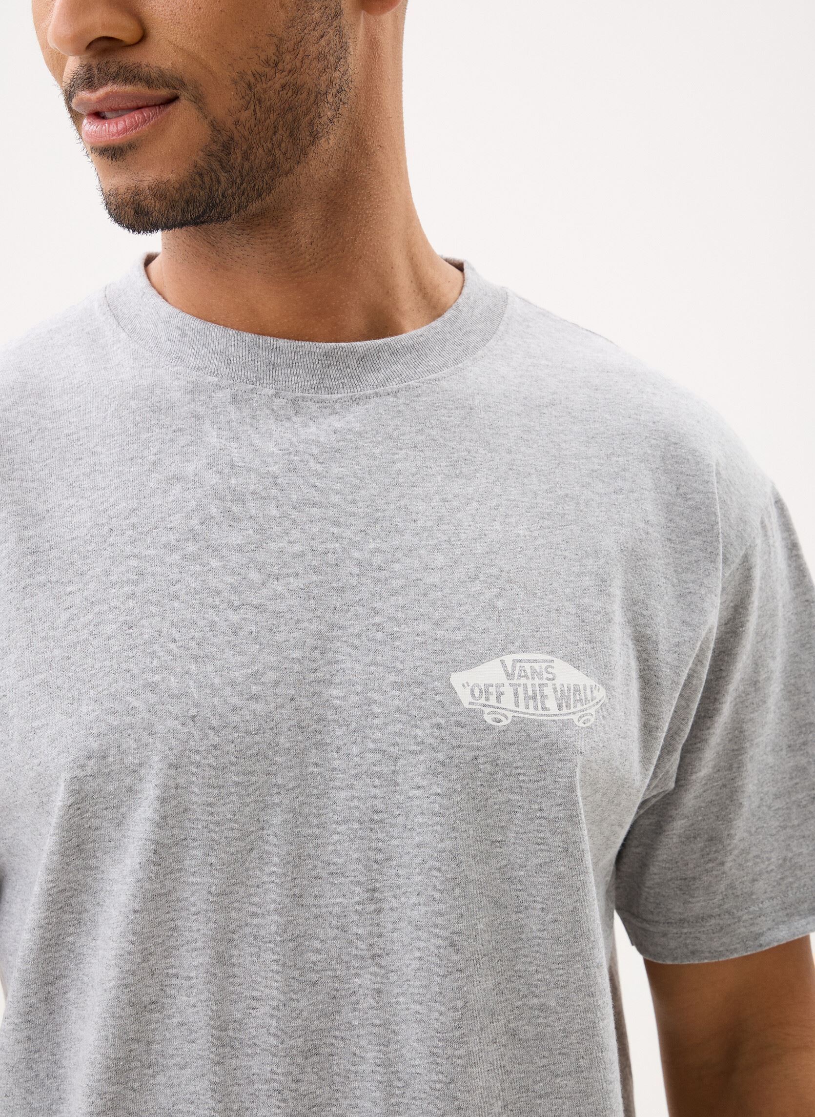 Kurzarm-T-Shirts Double Standard SS Tee herren grau Vans Kurzarm-T-Shirts Double Standard SS Tee herren grau ATHLETIC HEATHER