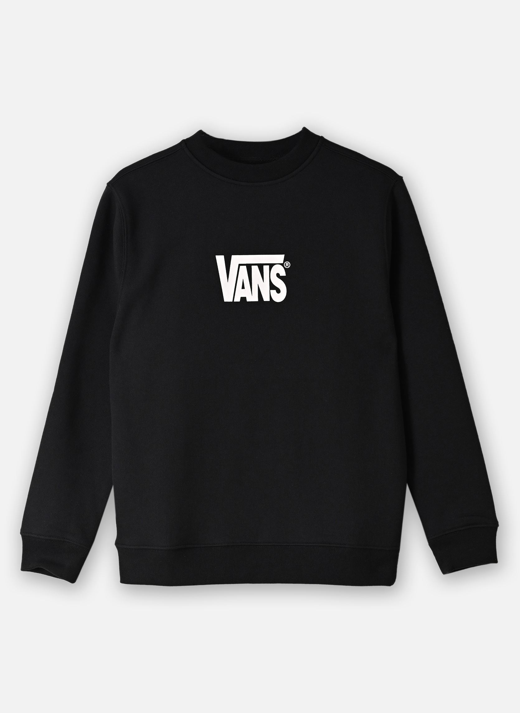 Sweats à capuche Stretch Logo Crew garçon noir Vans Sweats à capuche Stretch Logo Crew garçon noir BLACK/WHITE