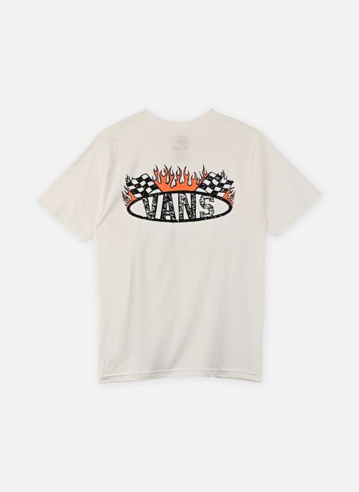 Vans Kurzarm-T-Shirts Racing Flames Ss jungen weiß