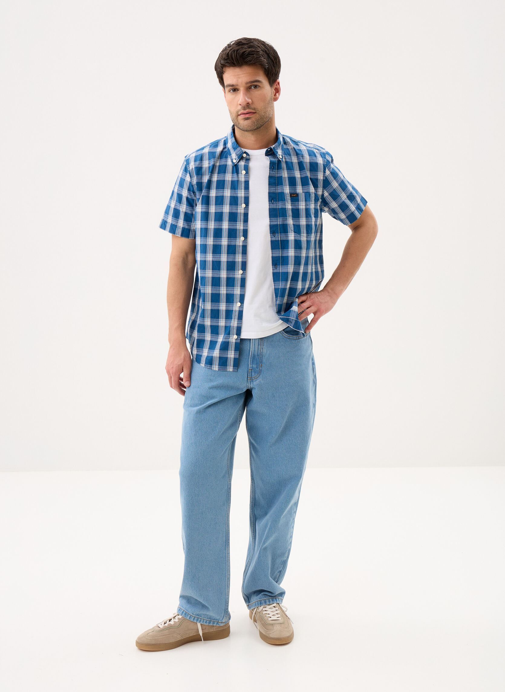 Jeans droit Check-5 Loose Denim Pant VN000PH6CDX1 homme bleu Vans Jeans droit Check-5 Loose Denim Pant VN000PH6CDX1 homme bleu STONEWASH/BLUE