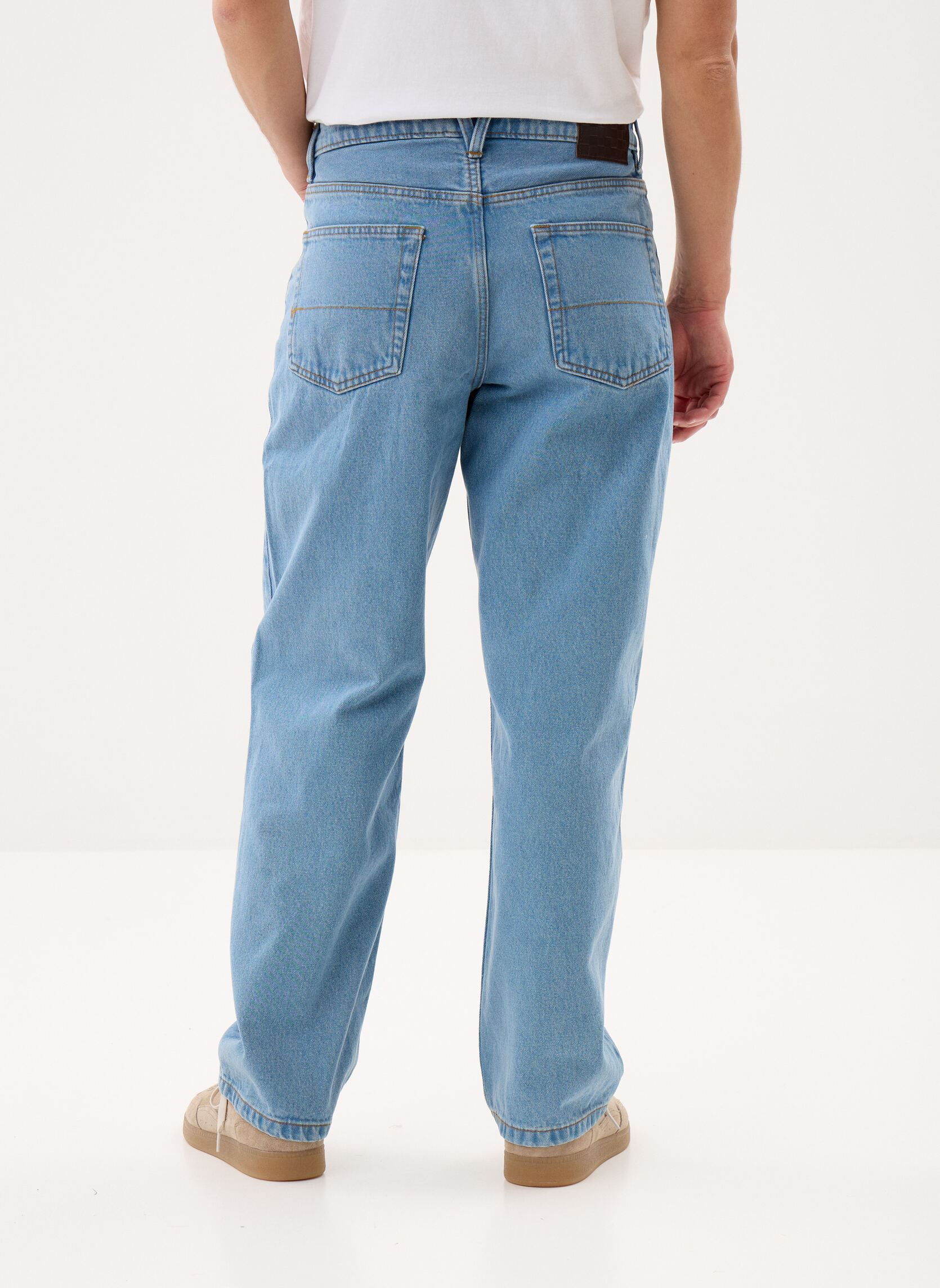 Jeans droit Check-5 Loose Denim Pant VN000PH6CDX1 homme bleu Vans Jeans droit Check-5 Loose Denim Pant VN000PH6CDX1 homme bleu STONEWASH/BLUE