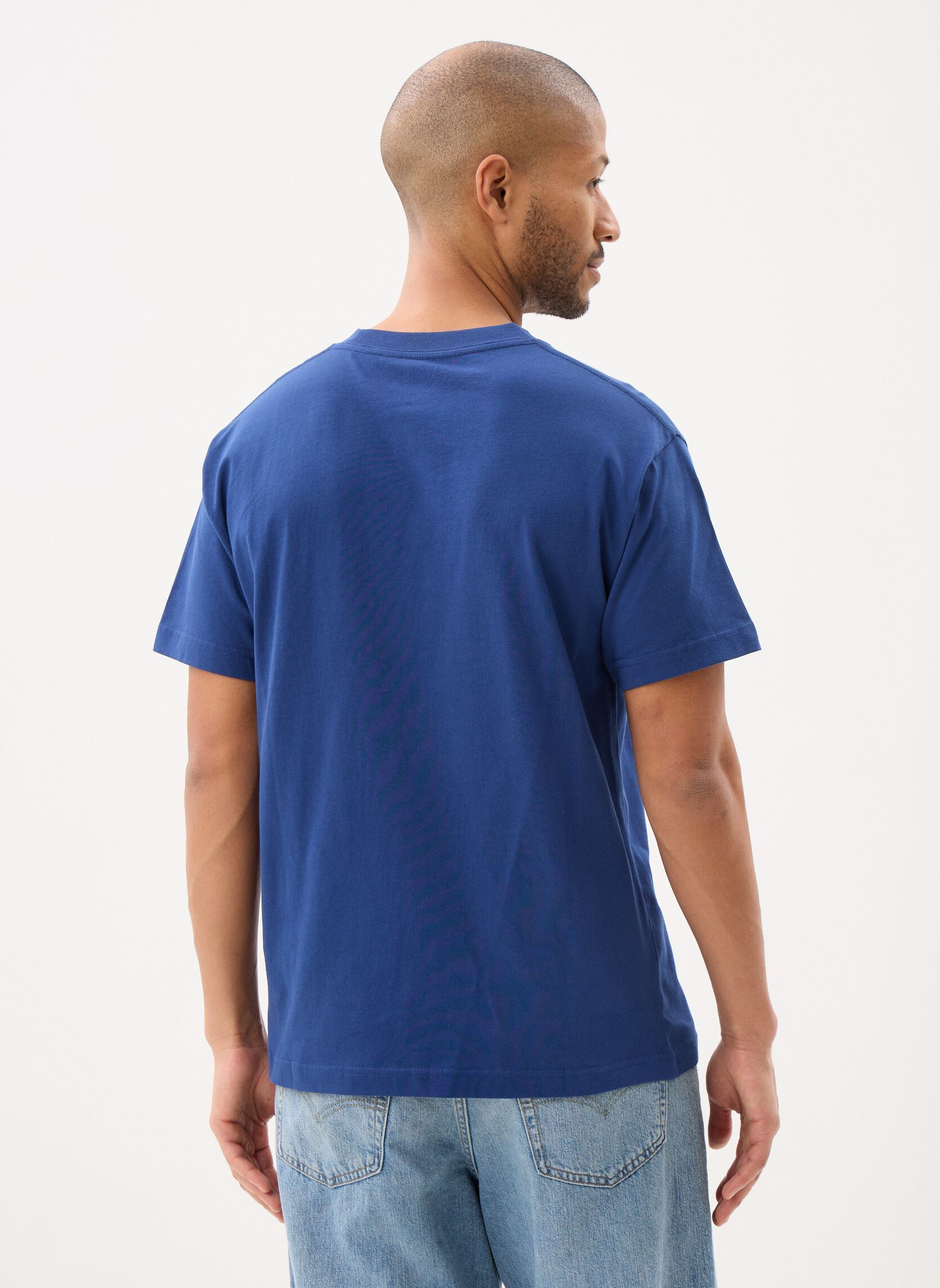 Tee-shirts manches courtes Left Chest Ss homme bleu Vans Tee-shirts manches courtes Left Chest Ss homme bleu DEEP INDIGO