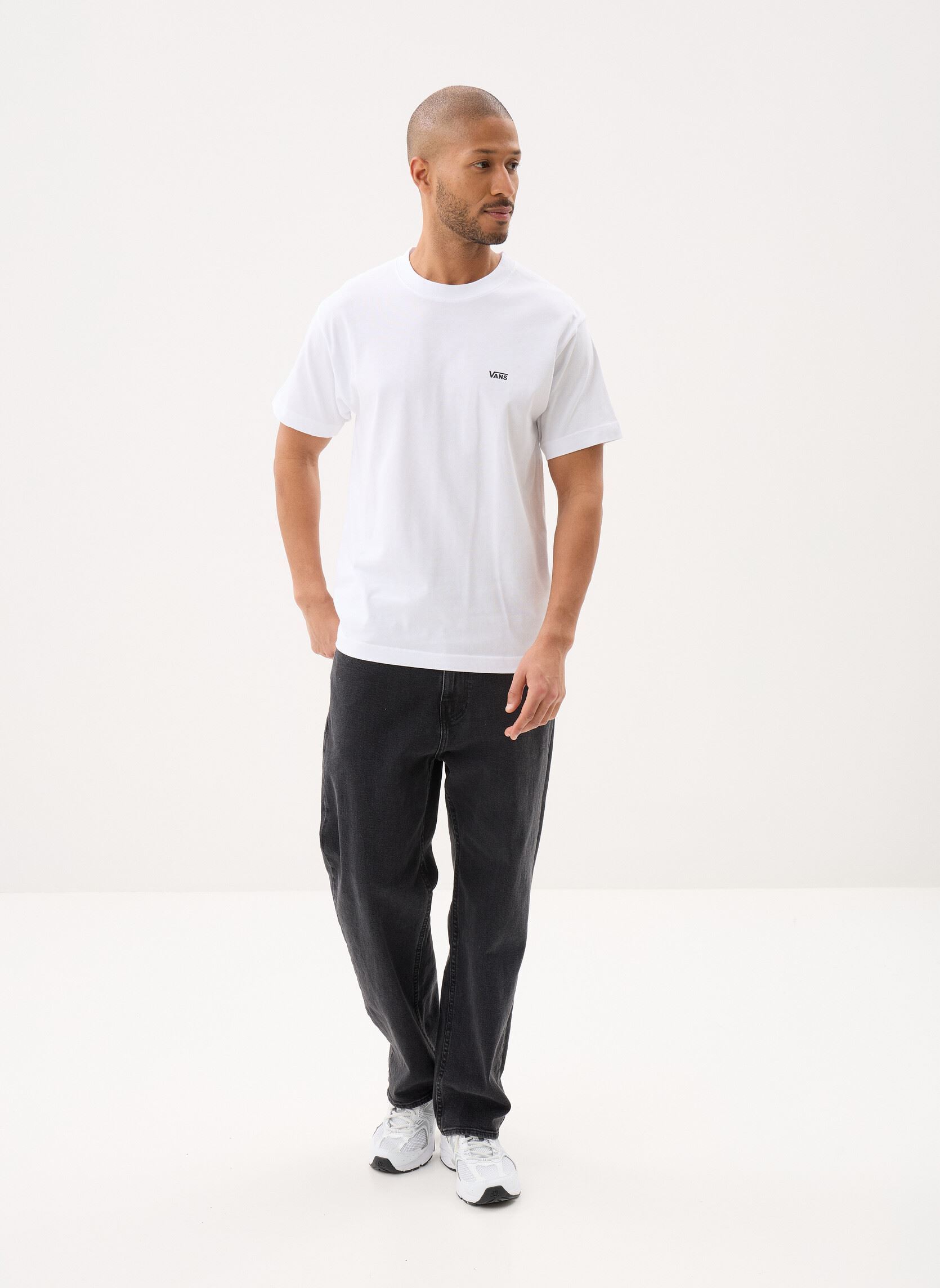 Kurzarm-T-Shirts Left Chest Ss herren weiß Vans Kurzarm-T-Shirts Left Chest Ss herren weiß WHITE