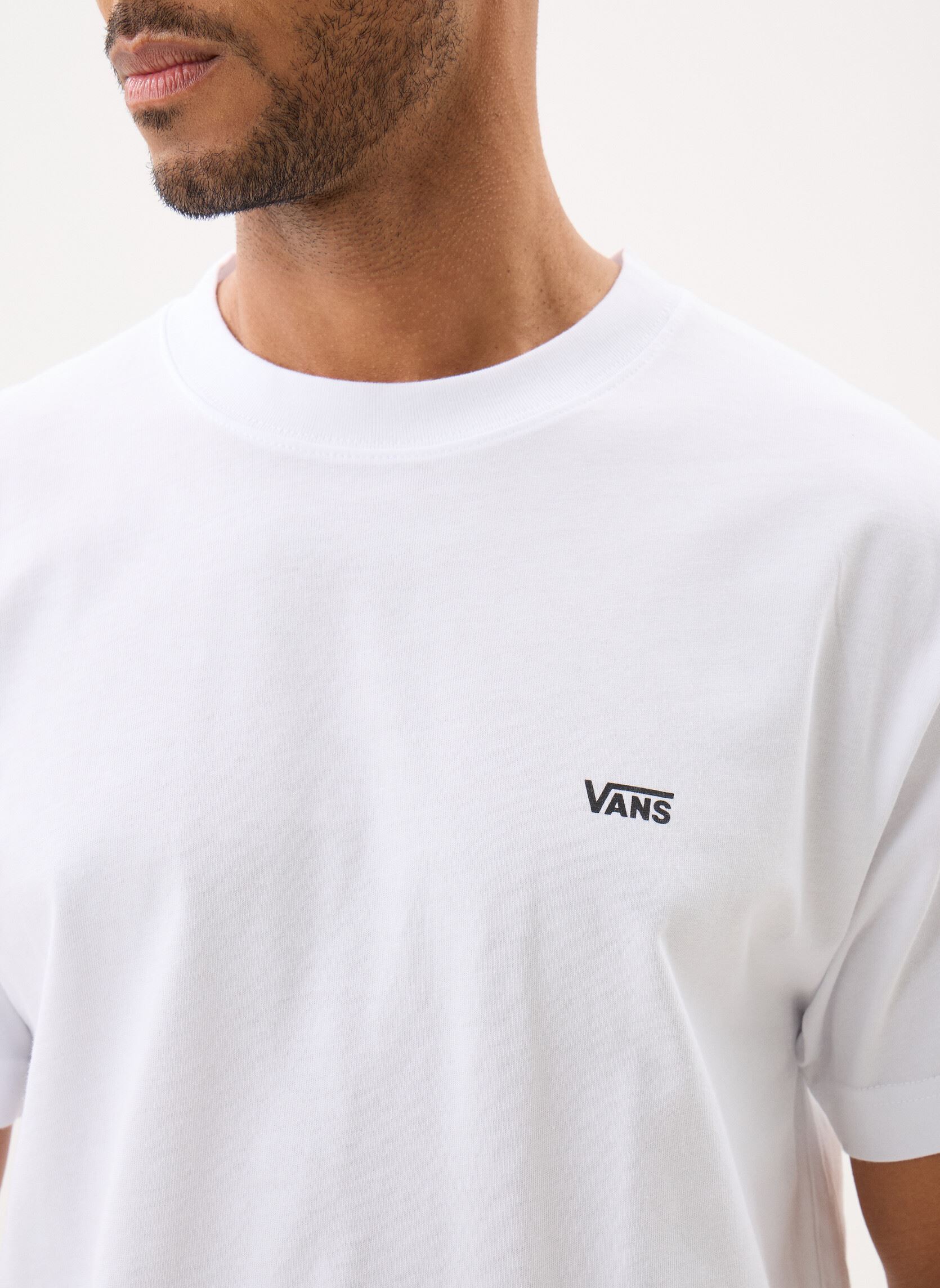 Kurzarm-T-Shirts Left Chest Ss herren weiß Vans Kurzarm-T-Shirts Left Chest Ss herren weiß WHITE
