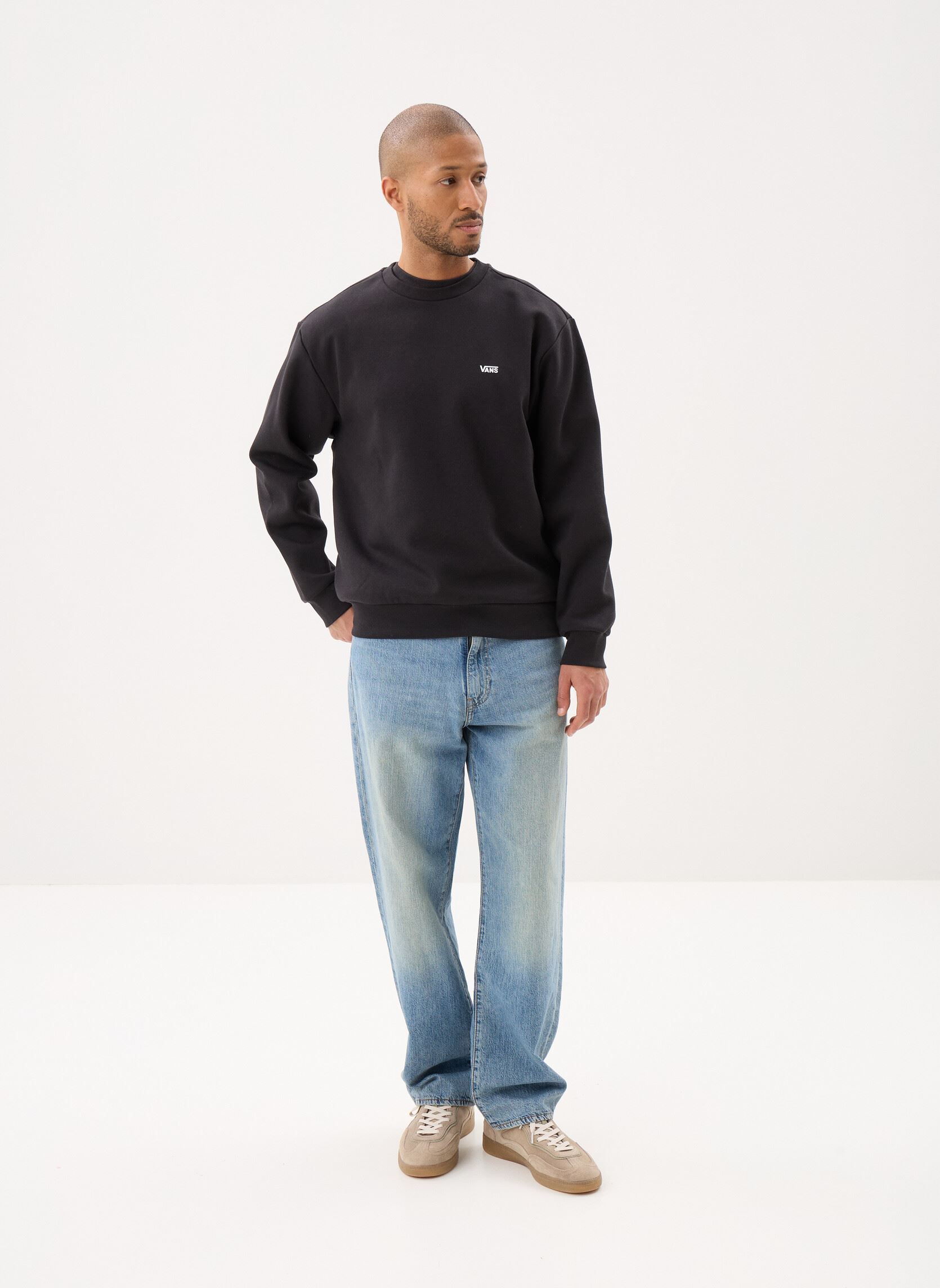 Sweatshirts Left Chest Crew heren zwart Vans Sweatshirts Left Chest Crew heren zwart BLACK