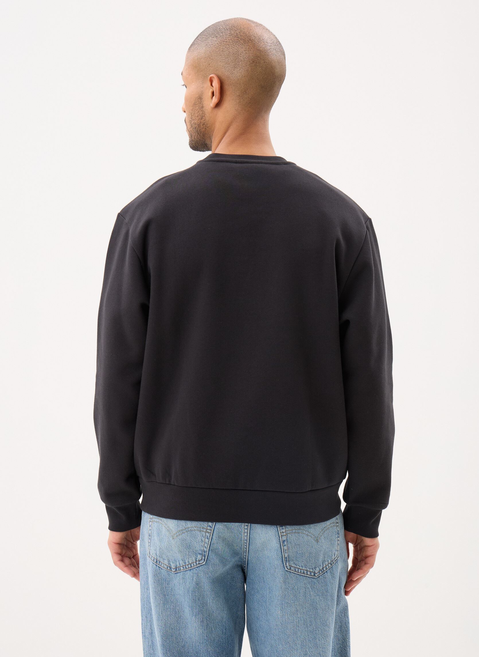 Sweatshirts Left Chest Crew heren zwart Vans Sweatshirts Left Chest Crew heren zwart BLACK