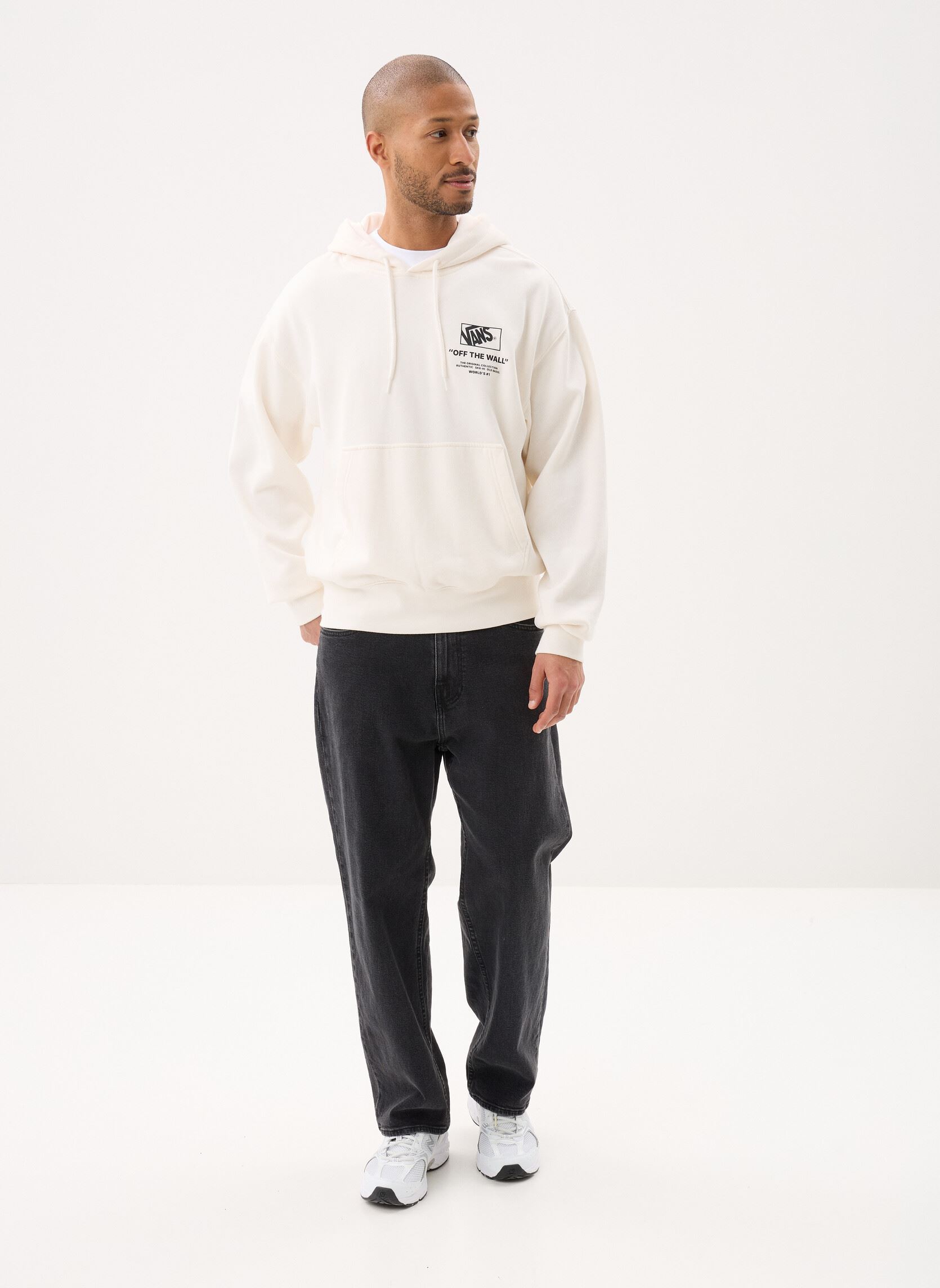 Hoodies Stacked Hi Pullover heren wit Vans Hoodies Stacked Hi Pullover heren wit EGRET