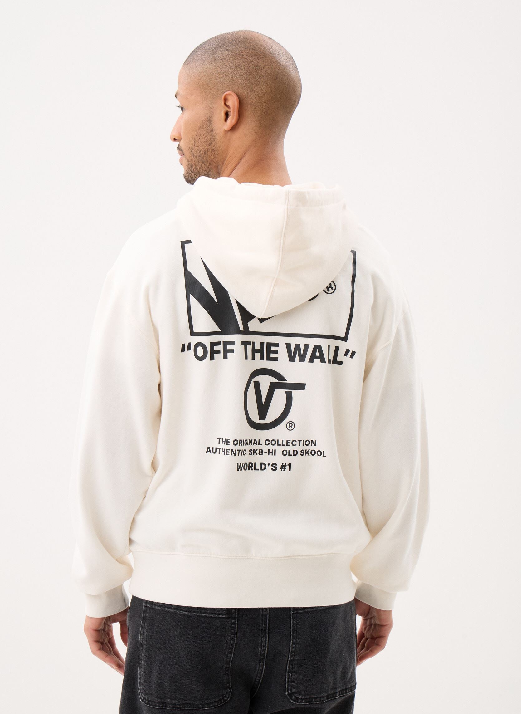 Hoodies Stacked Hi Pullover heren wit Vans Hoodies Stacked Hi Pullover heren wit EGRET
