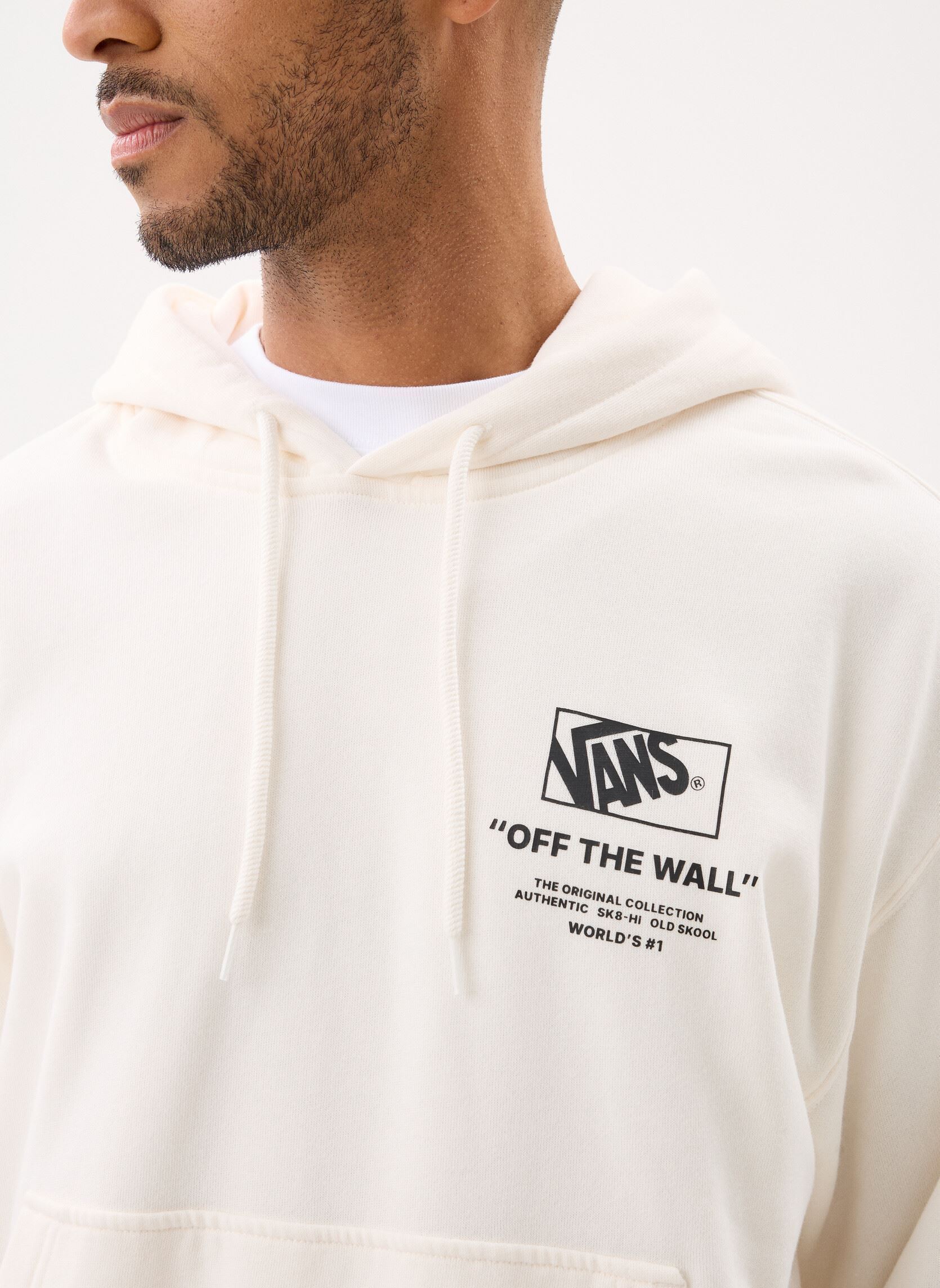 Hoodies Stacked Hi Pullover heren wit Vans Hoodies Stacked Hi Pullover heren wit EGRET