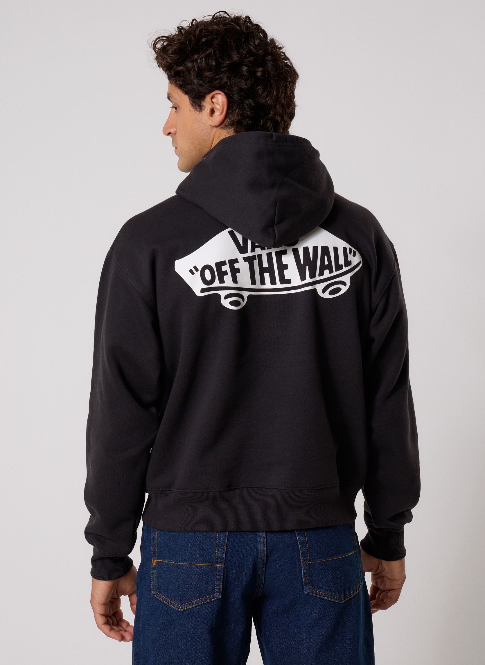 Hoodies Double Standard Pullover heren zwart Vans Hoodies Double Standard Pullover heren zwart BLACK/WHITE