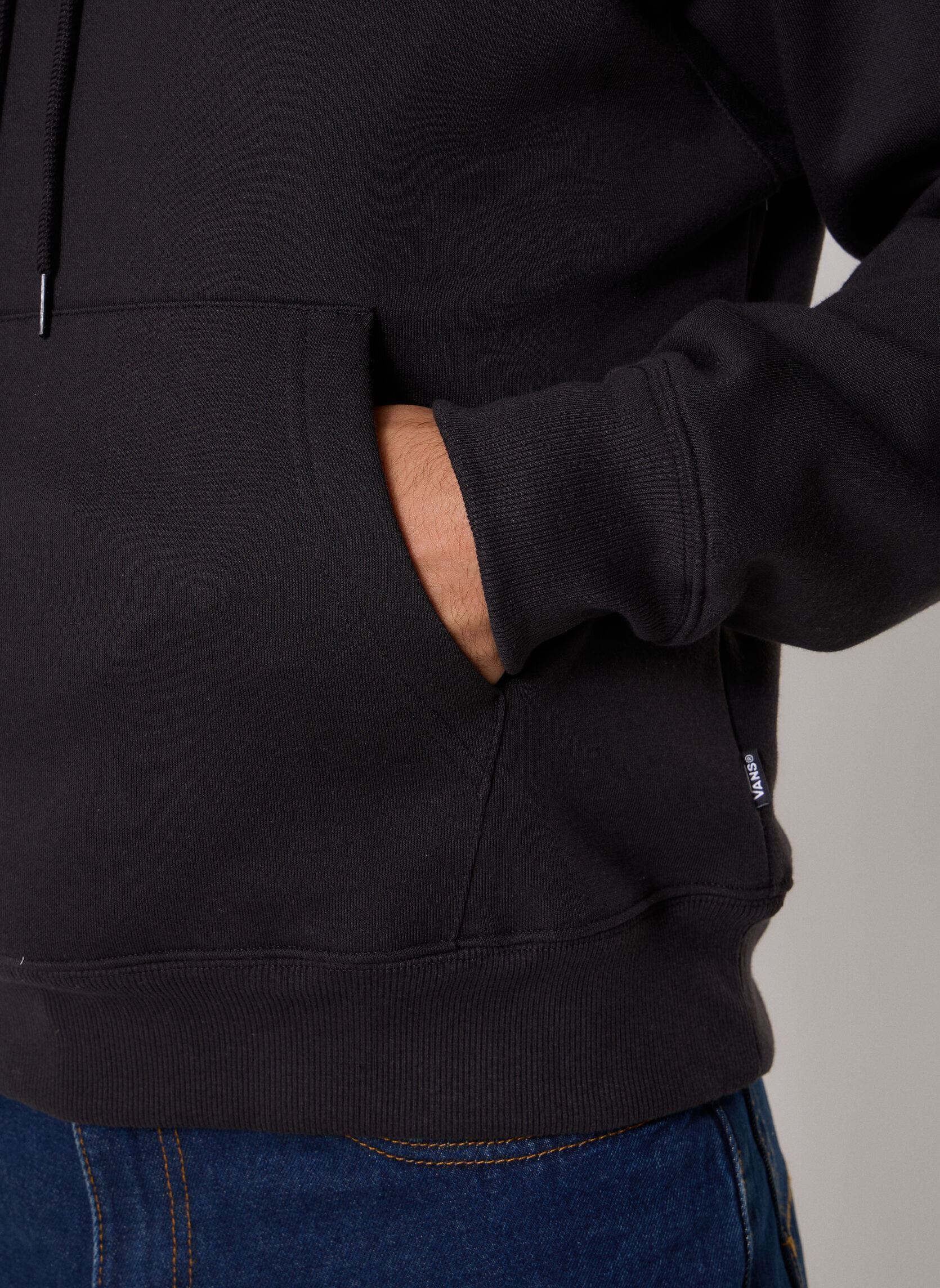 Hoodies Double Standard Pullover heren zwart Vans Hoodies Double Standard Pullover heren zwart BLACK/WHITE