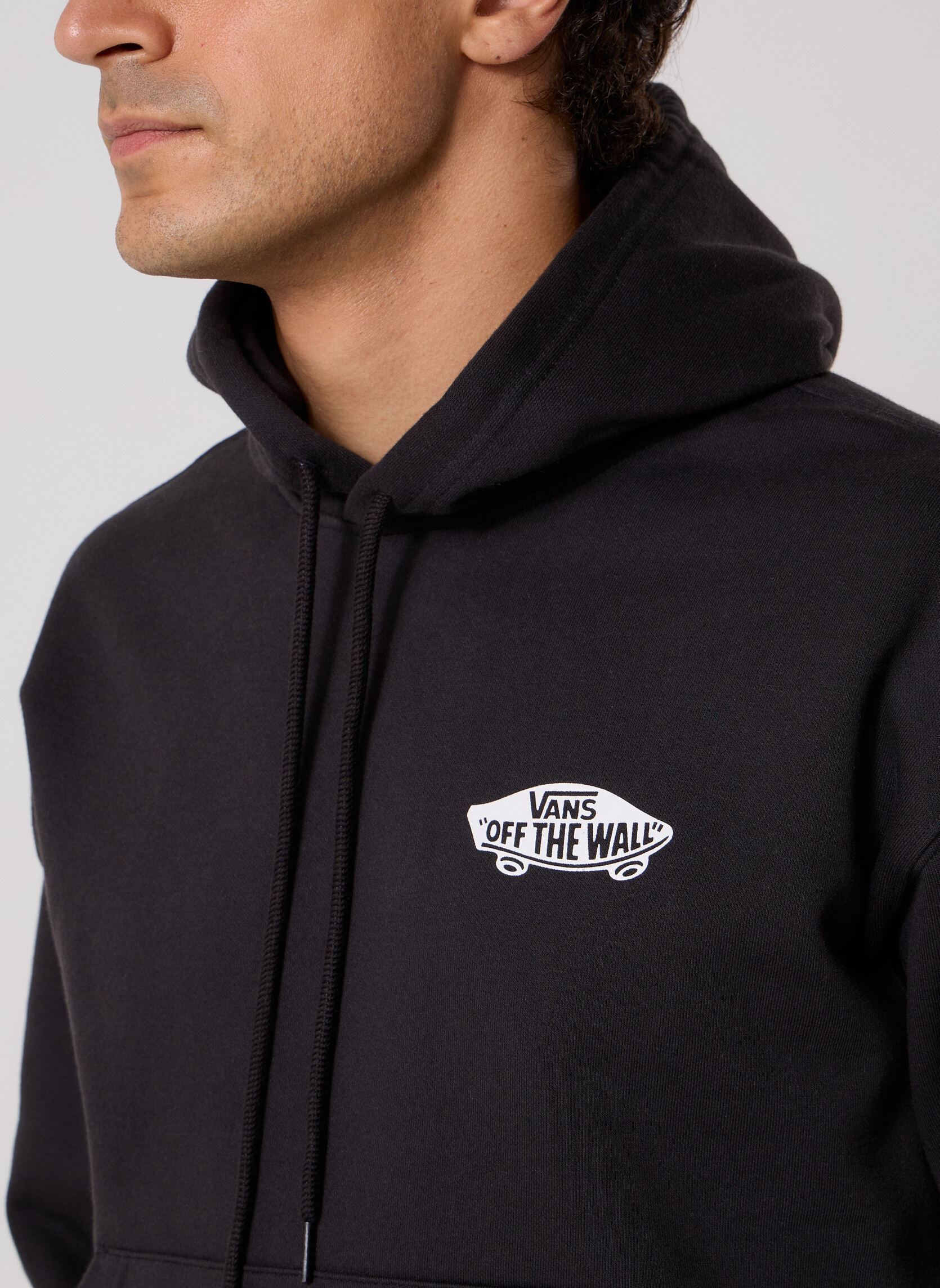 Hoodies Double Standard Pullover heren zwart Vans Hoodies Double Standard Pullover heren zwart BLACK/WHITE