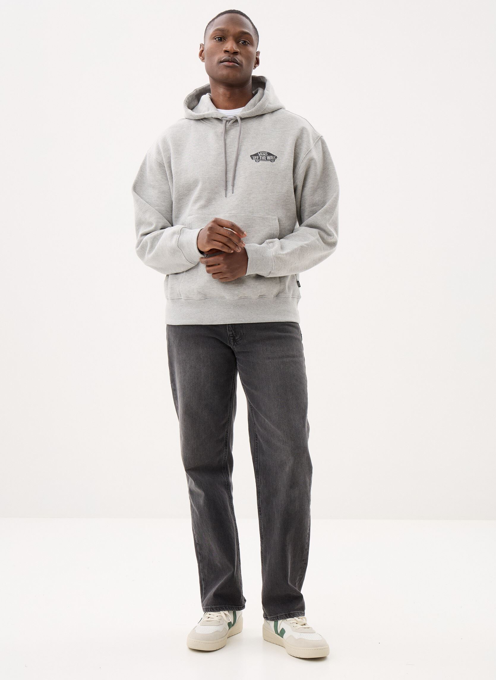 Sweats à capuche Double Standard Pullover homme gris Vans Sweats à capuche Double Standard Pullover homme gris CEMENT HEATHER