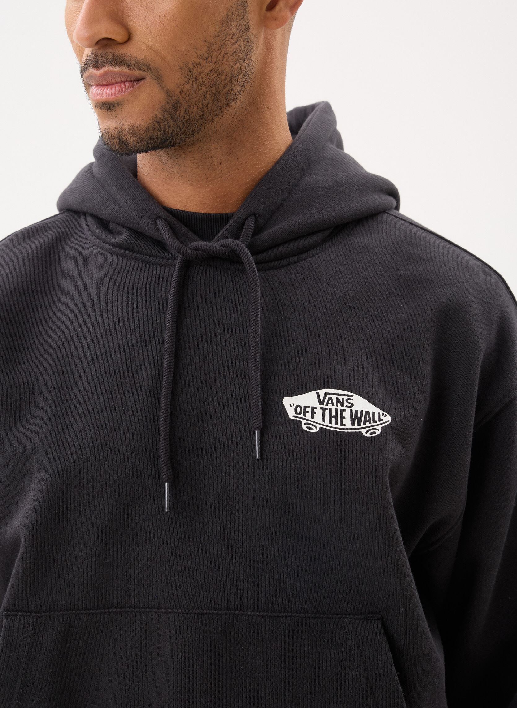 Hoodies Double Standard Pullover heren zwart Vans Hoodies Double Standard Pullover heren zwart BLACK/WHITE